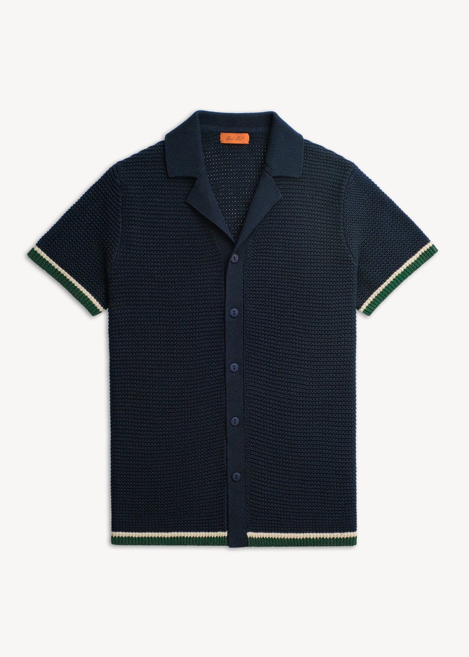 Loop Stitch Cabana Shirt - Deep Navy