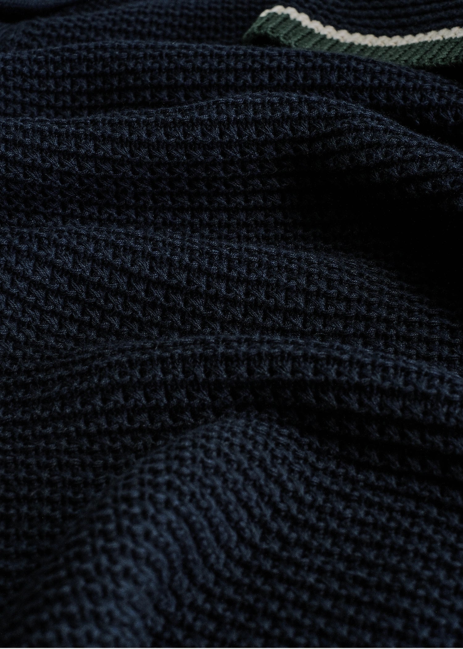 Loop Stitch Cabana Shirt - Deep Navy