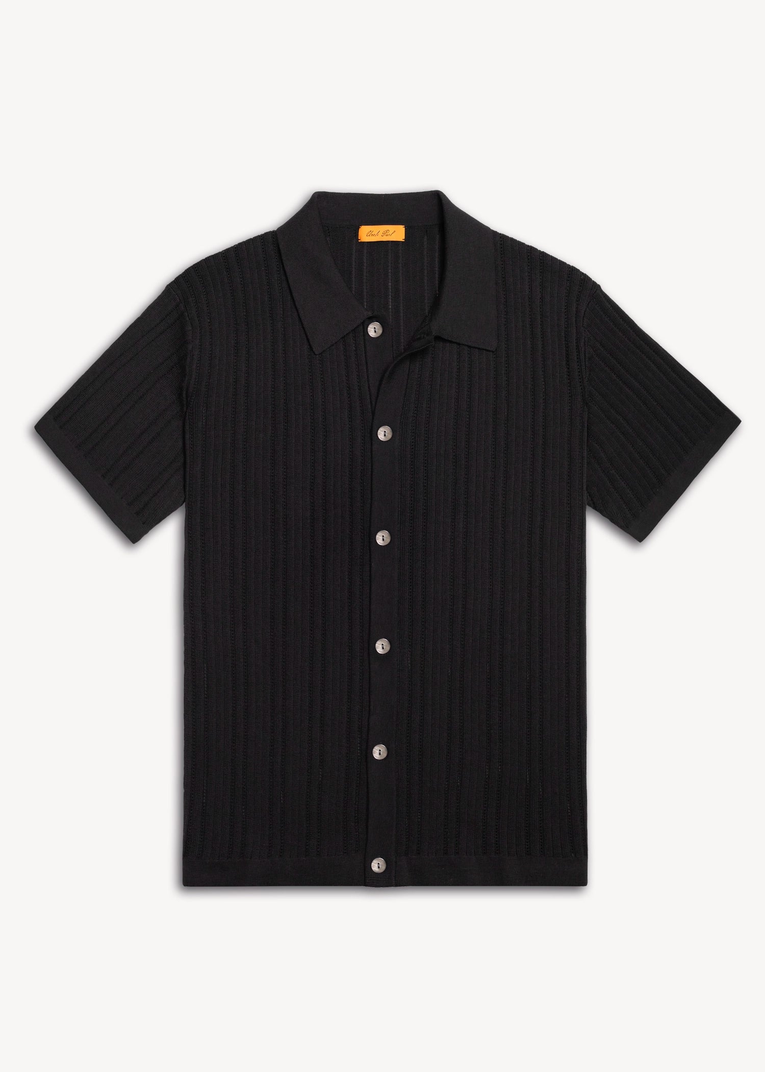 Mercer Cotton Polo Shirt - Black