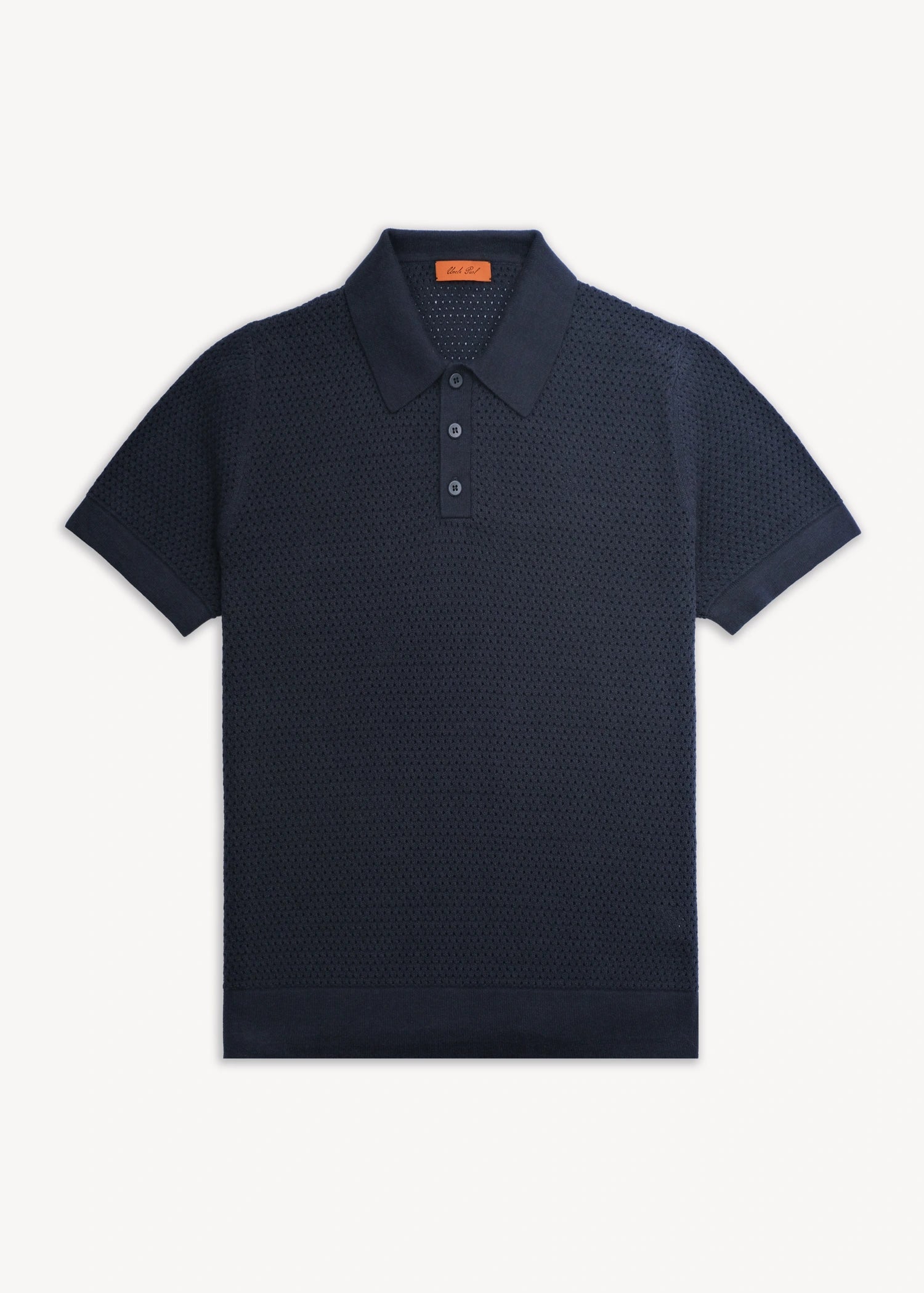 Cotton Silk Polo Uncle Purl Best Quality Dark Navy Snyder Supply