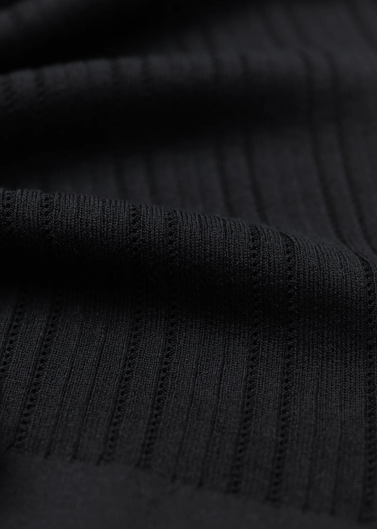 Mulberry Silk Polo Shirt - Black