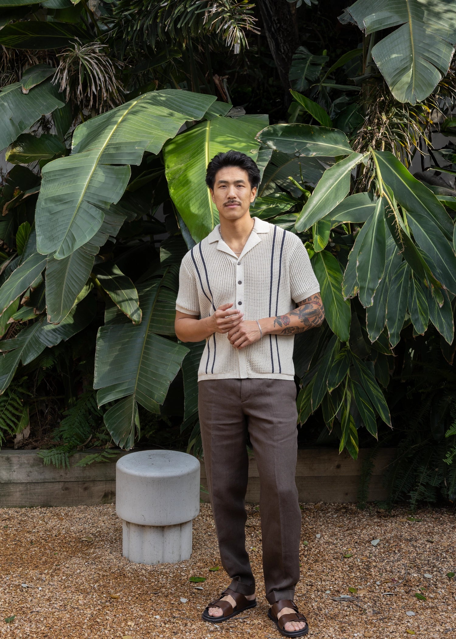 Uncle Purl Crochet Polo Synder Shirt