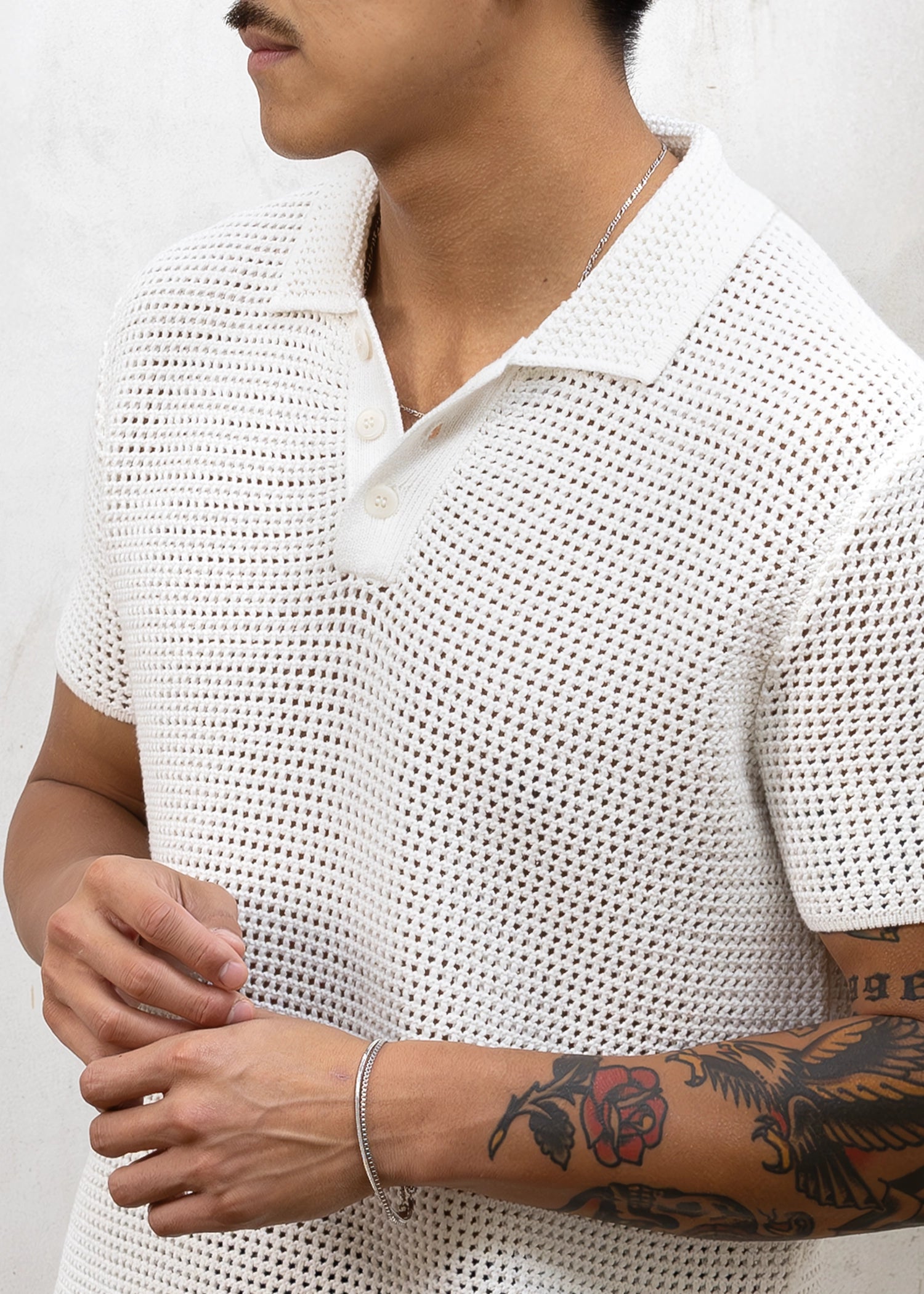 Uncle Purl Dandy Crochet Polo Shirt
