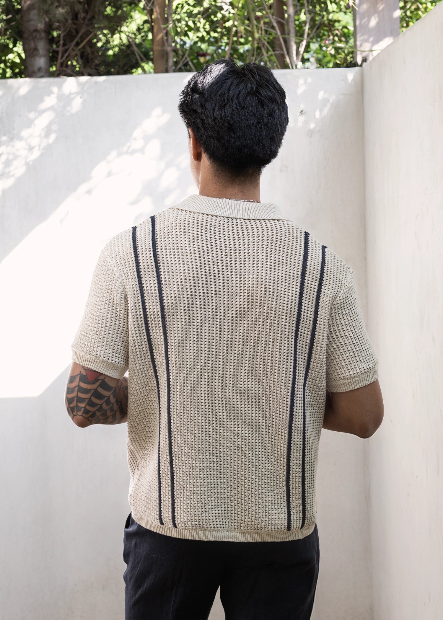 Crochet Cabana Shirt - Natural