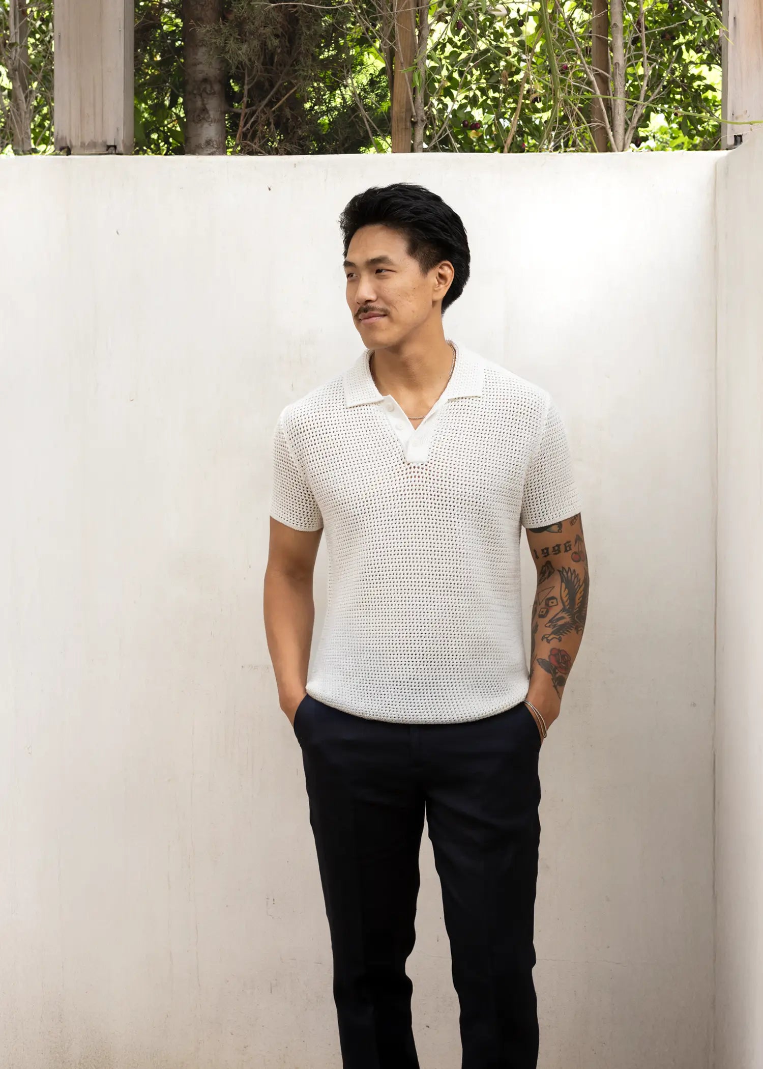Uncle Purl Crochet Polo Cream