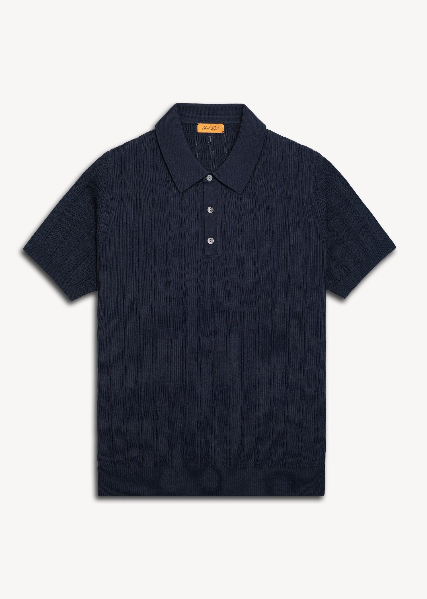 Mulberry Silk Classic Polo - Deep Navy