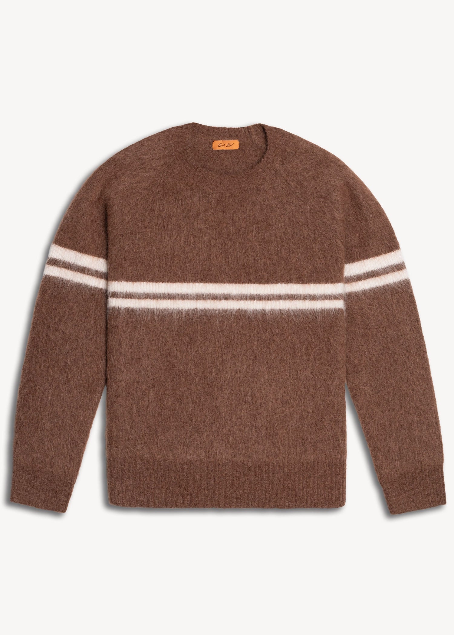 Brushed Alpaca Crew - Rust
