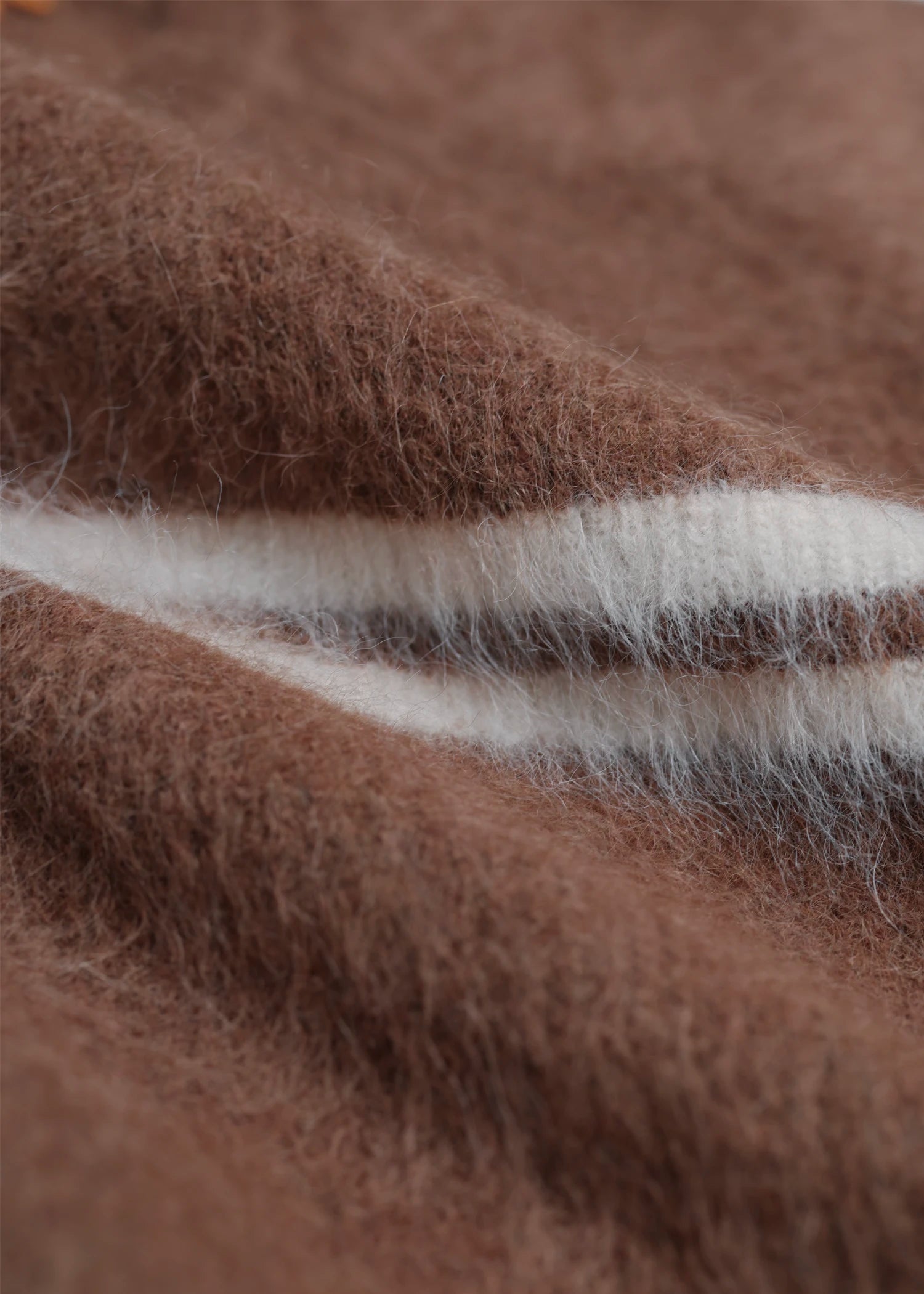 Brushed Alpaca Crew - Rust