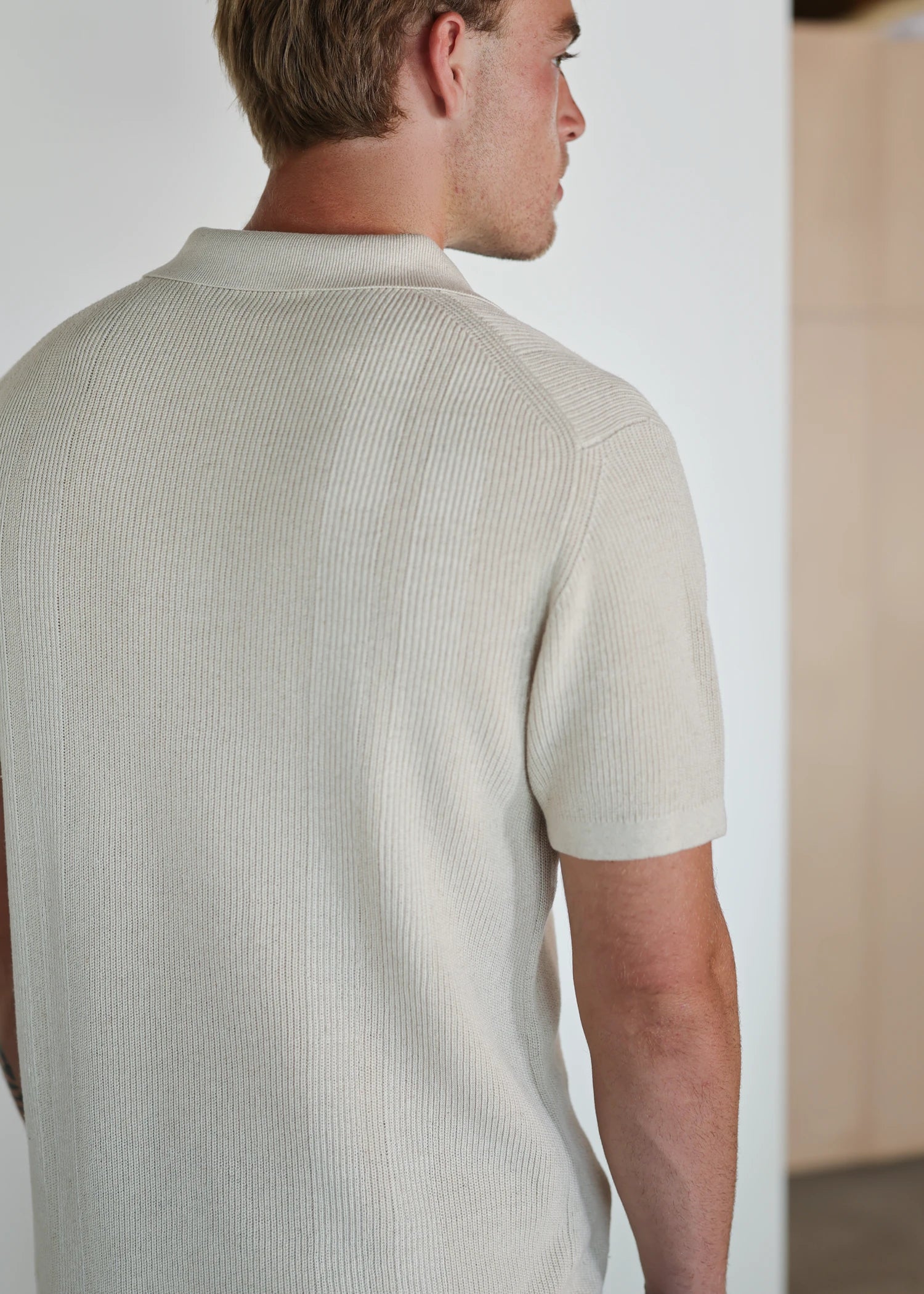 Linen Classic Polo - Natural