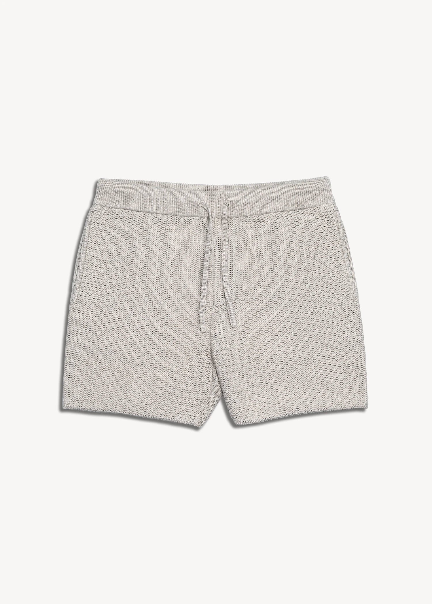 Linen Crochet Cabana Short - Natural