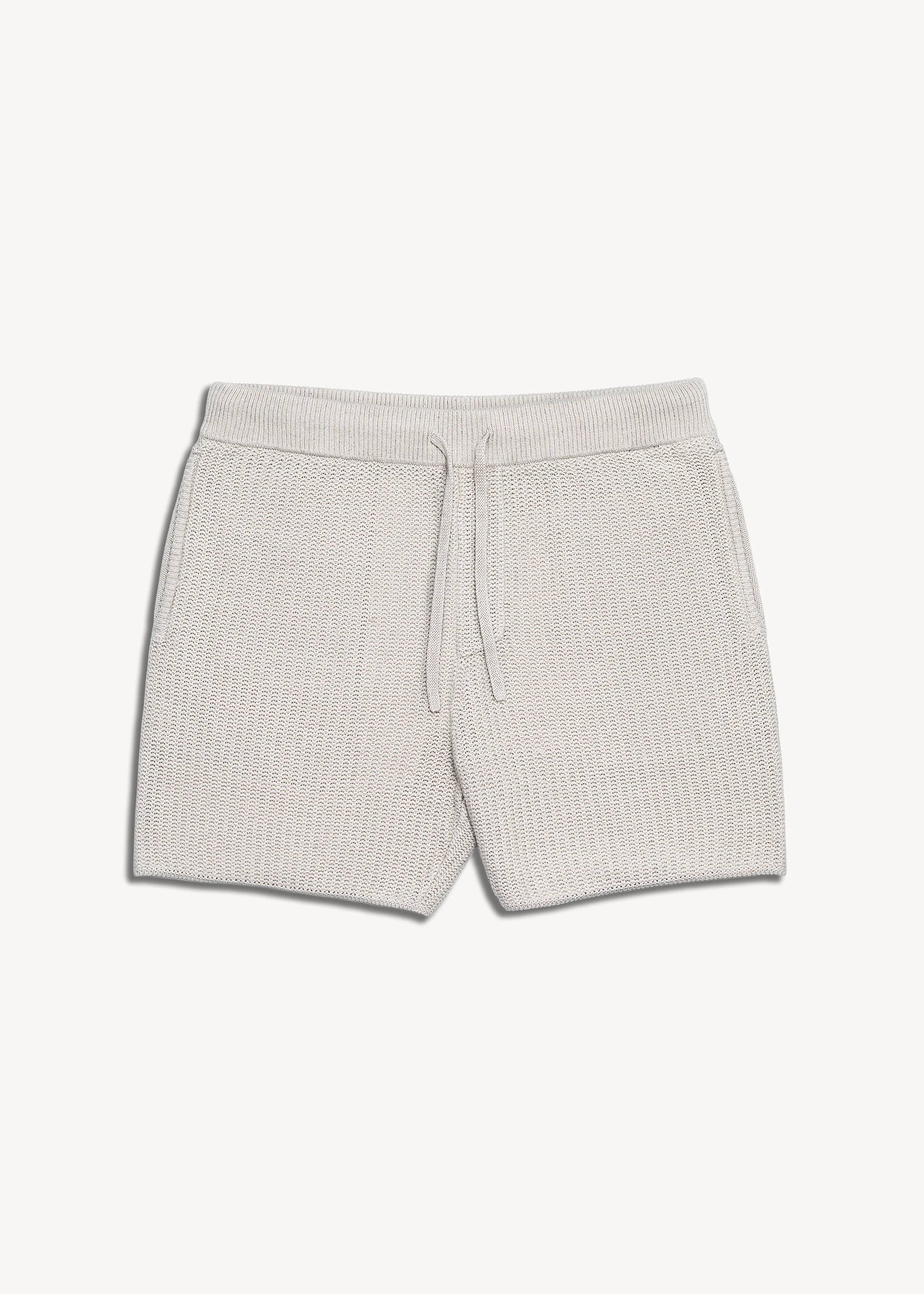 Linen Crochet Cabana Short - Natural