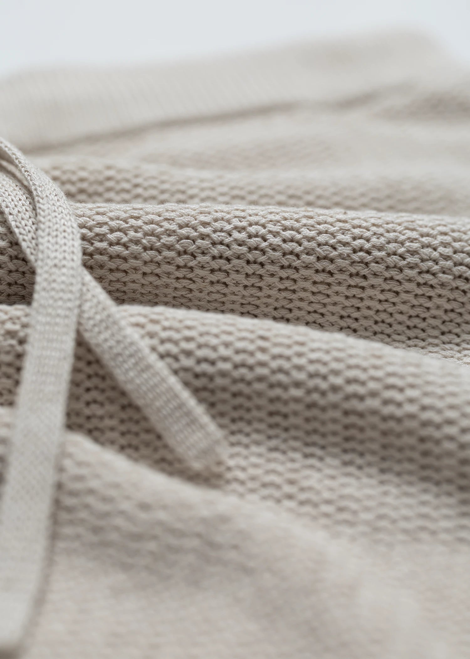 Linen Crochet Cabana Short - Natural