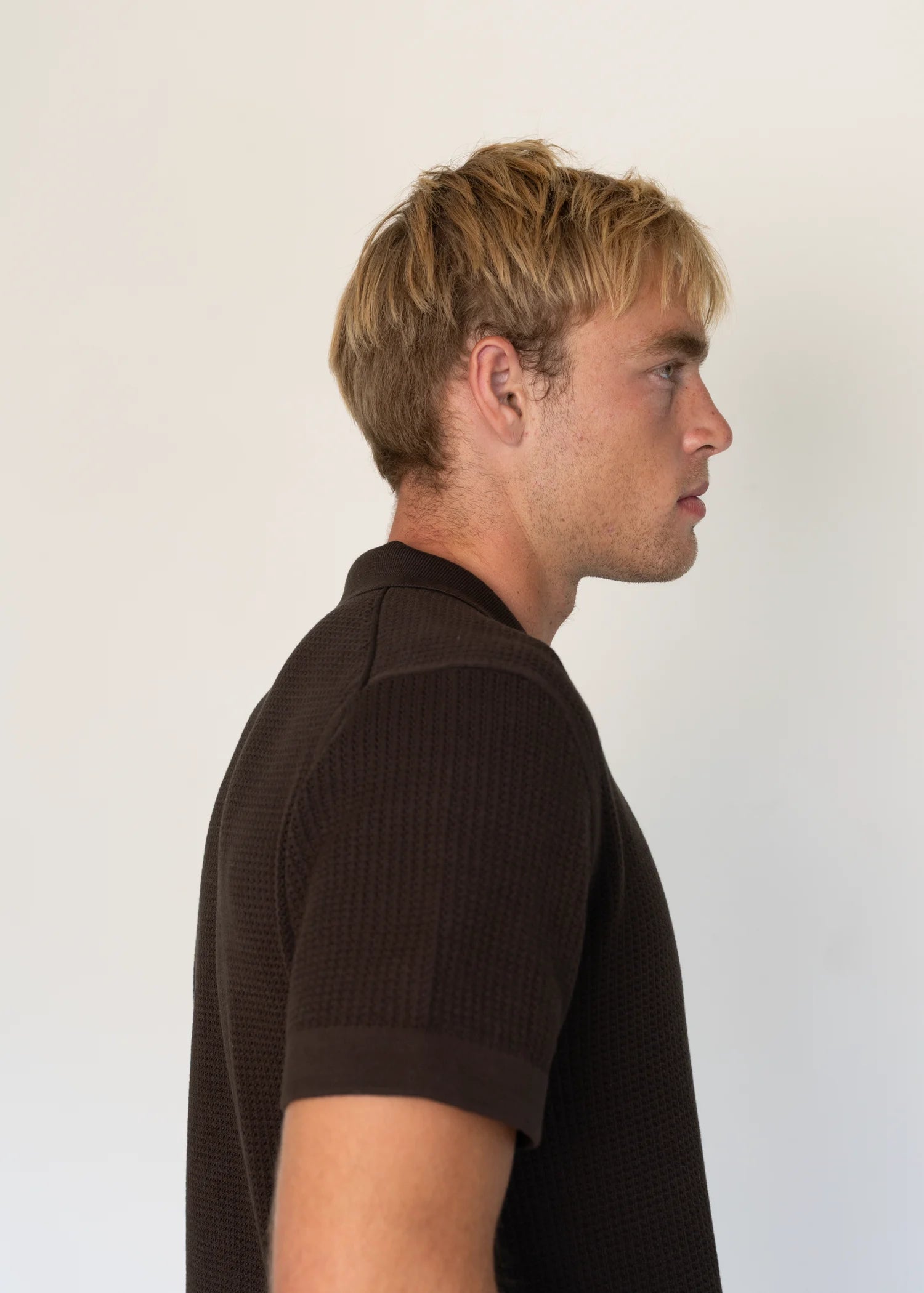 Mercer Cotton Classic Polo - Java Brown