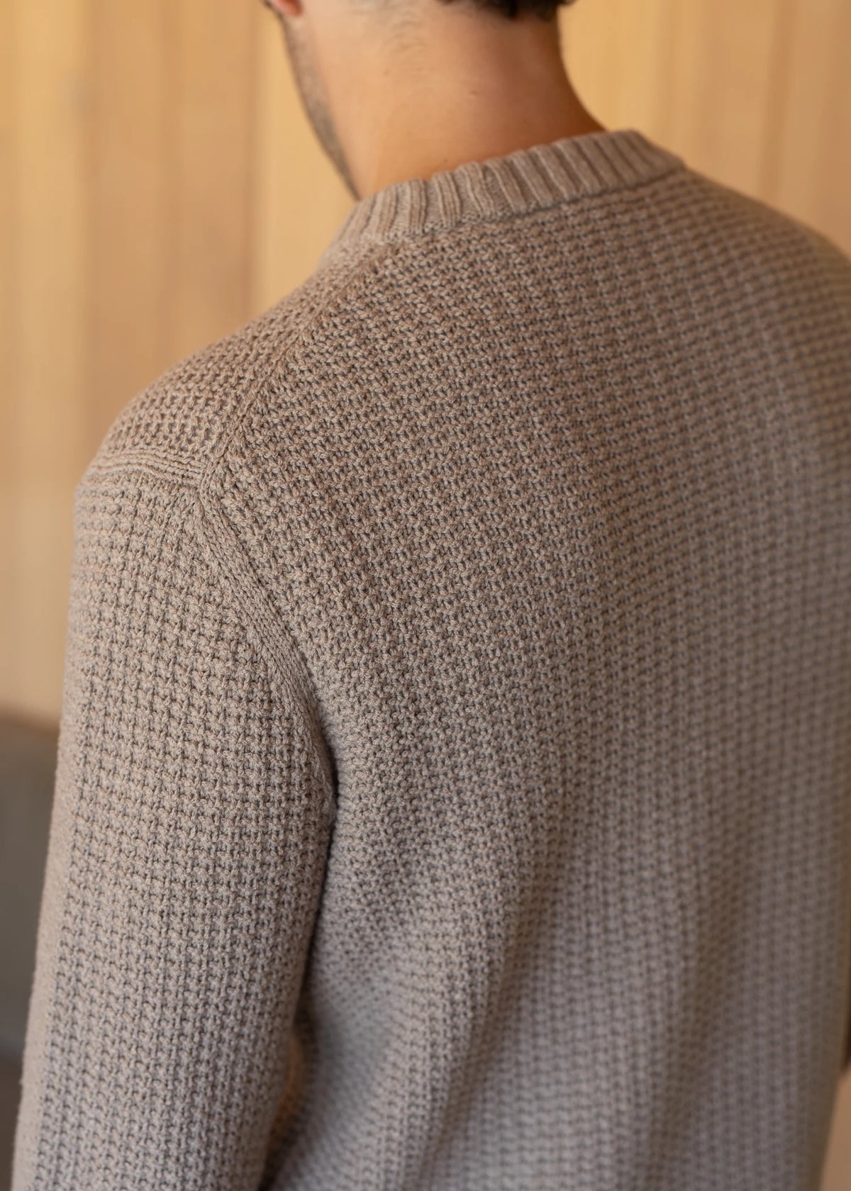 Merino Crewneck Sweater - Sand Beige