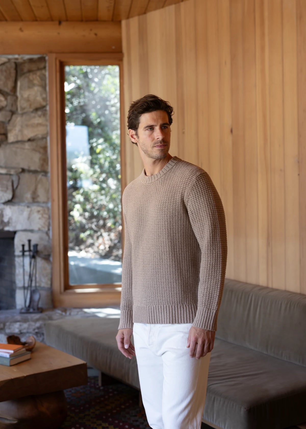 Merino Crewneck Sweater - Sand Beige