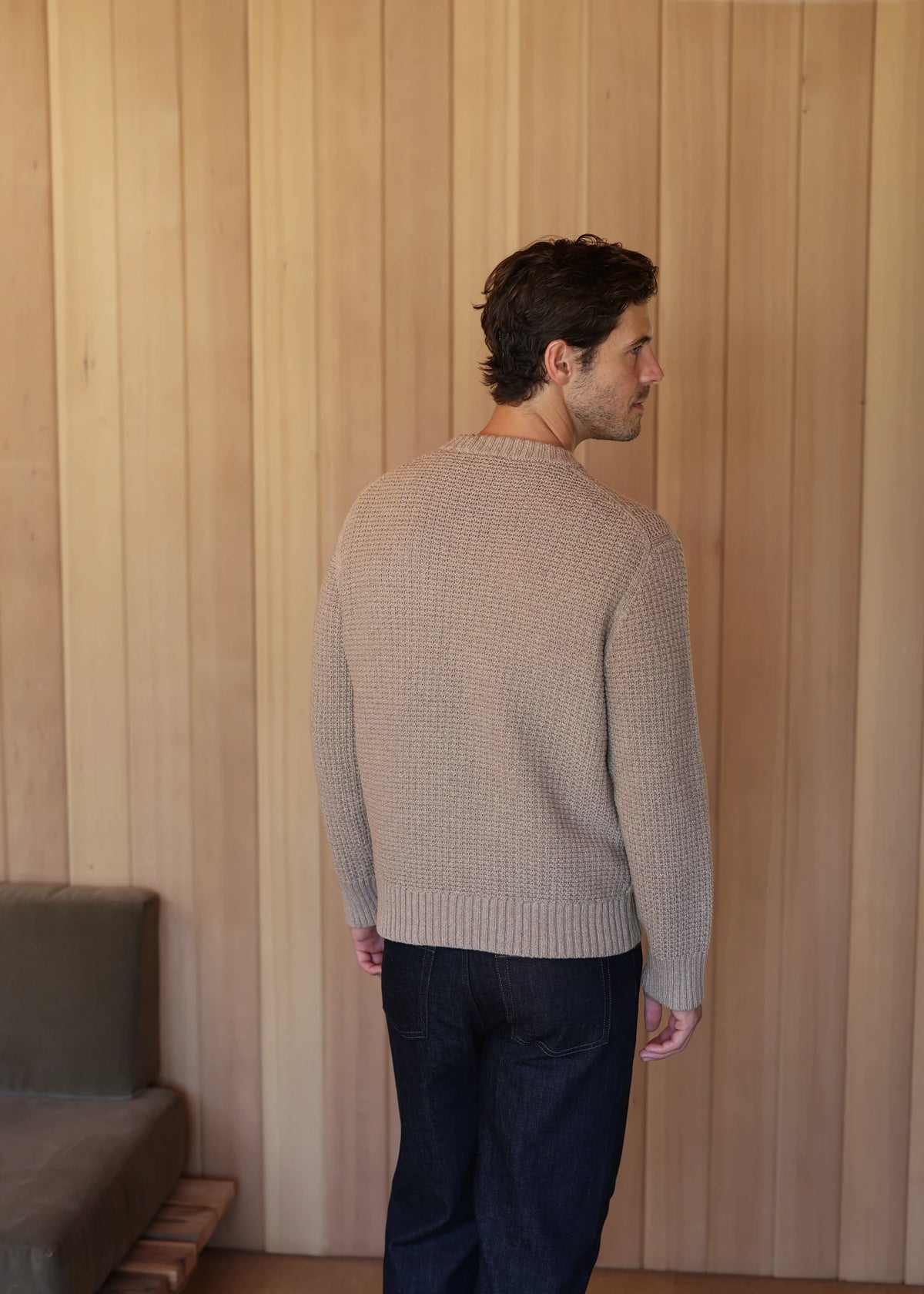 Merino Crewneck Sweater - Sand Beige