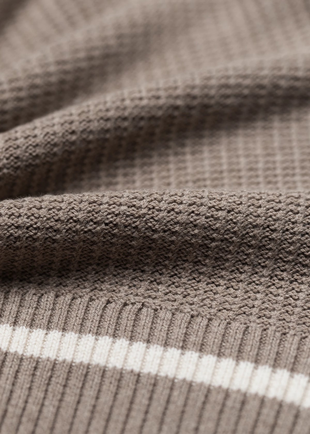 Light Merino V-Neck Sweater - Sand Beige