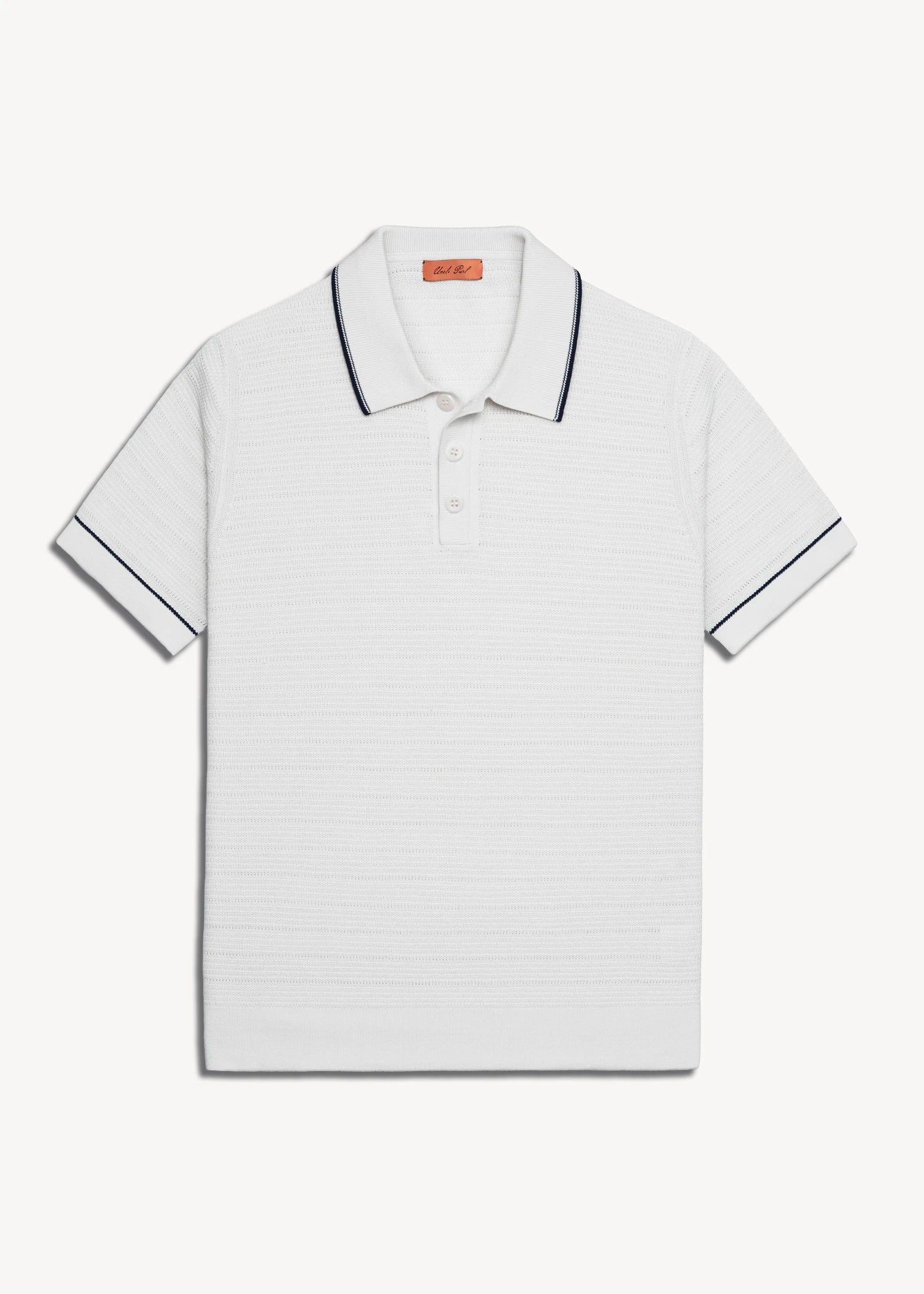 Mulberry Silk Classic Polo - White