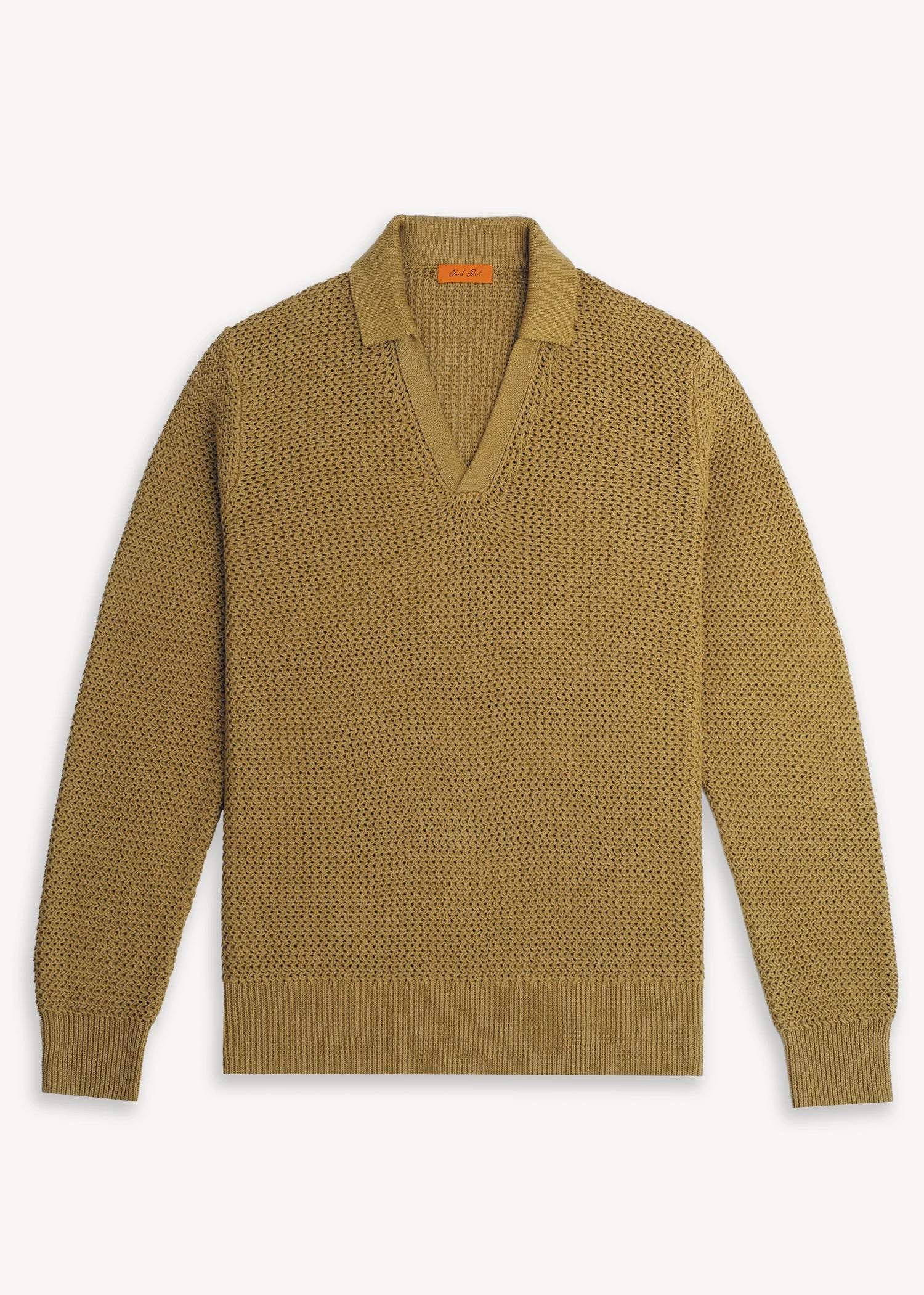 Uncle Purl Crochet Linen Pullover Green
