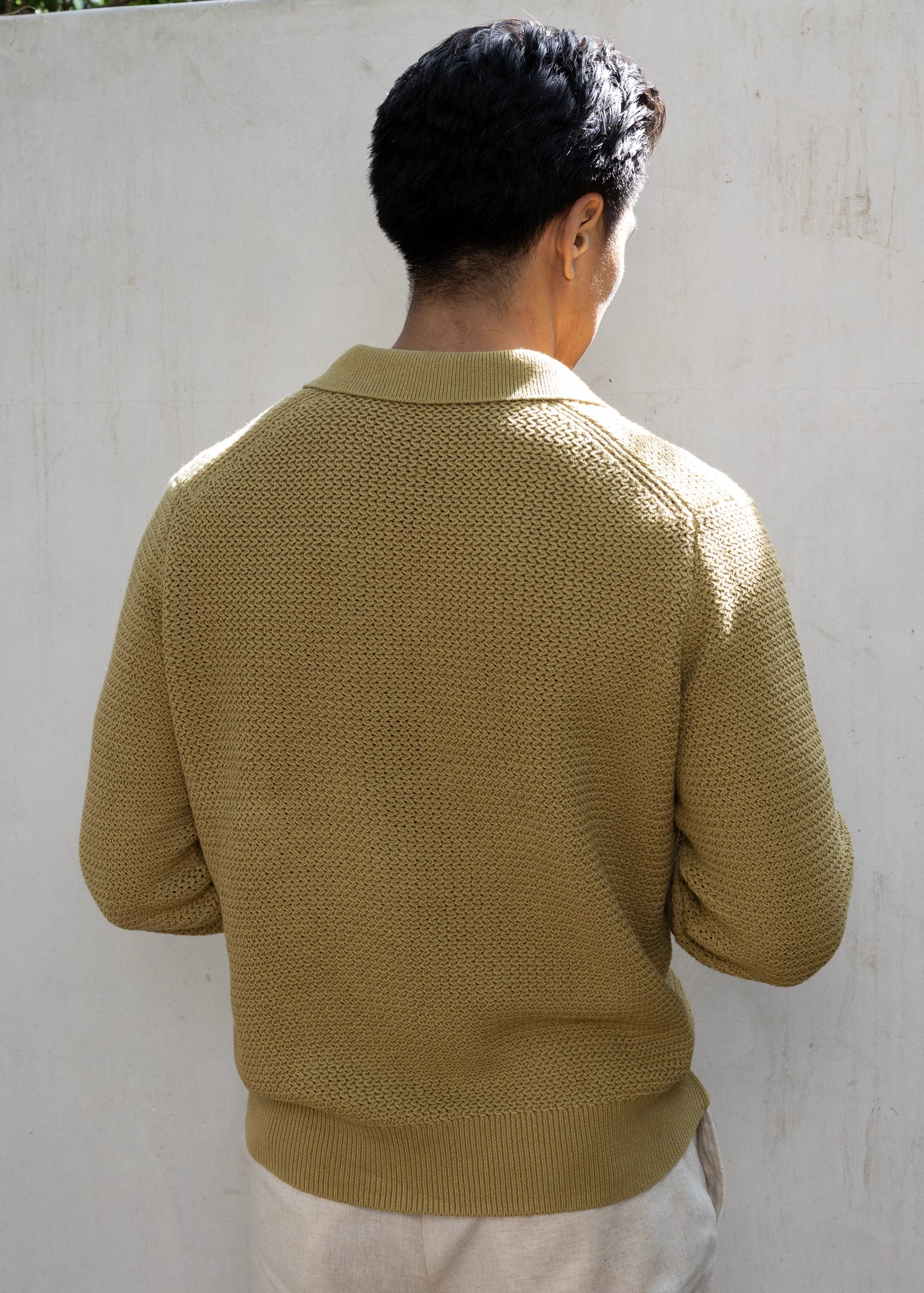 Uncle Purl Open Knit Polo Crochet Del