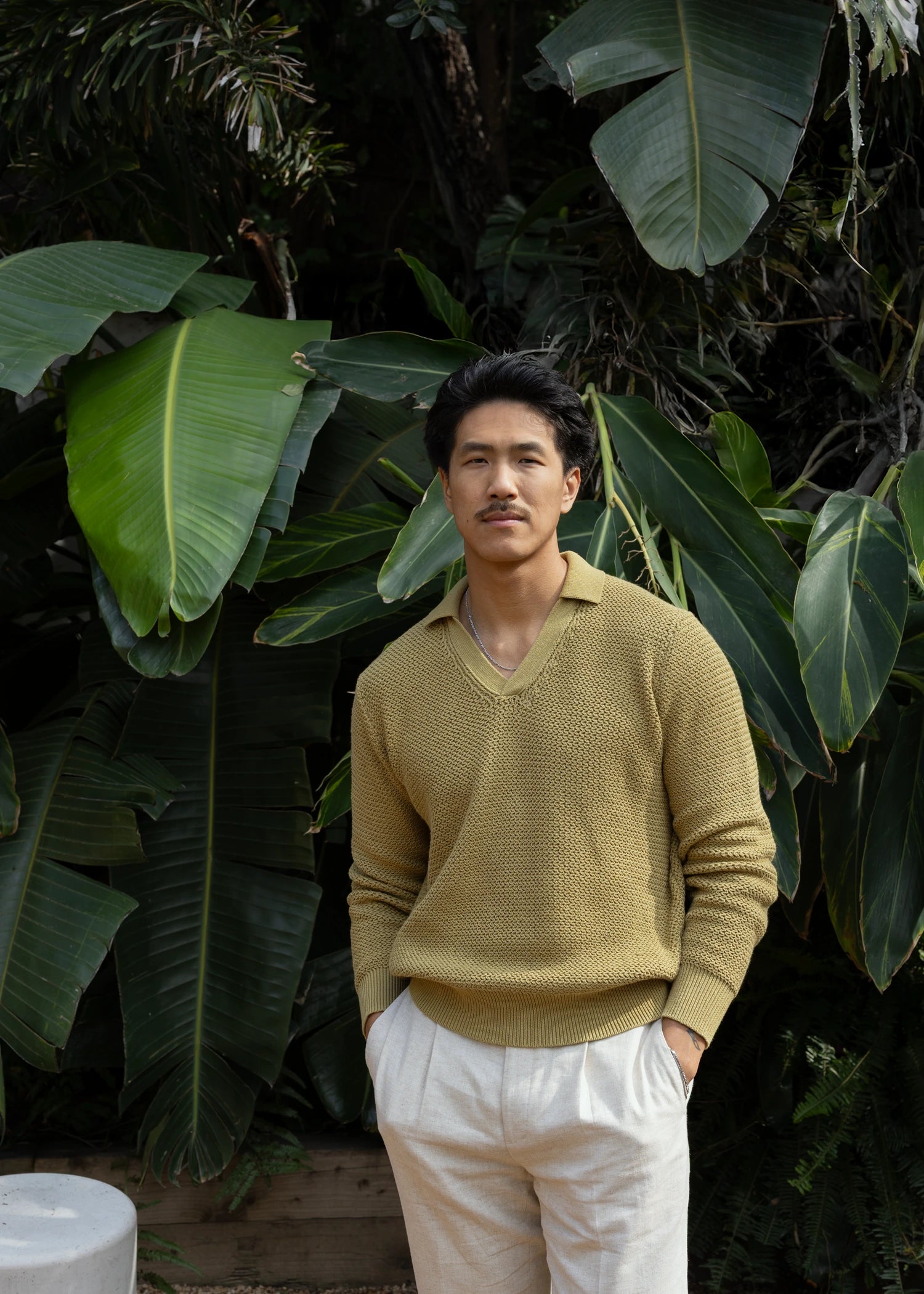 Open Knit Pullover - Pistachio Green