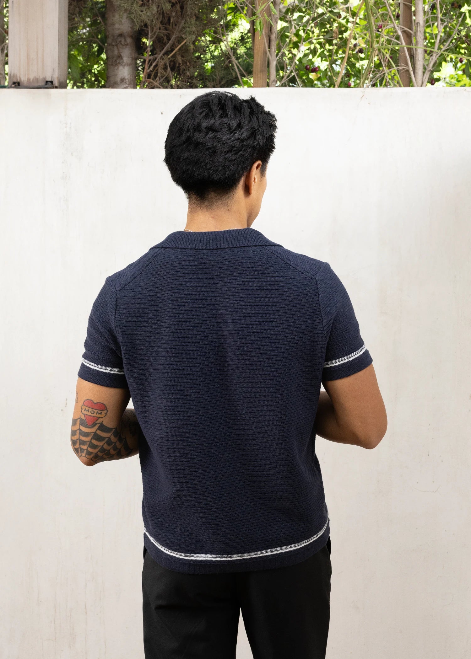 Uncle Purl Wax Linen Polo Shirt