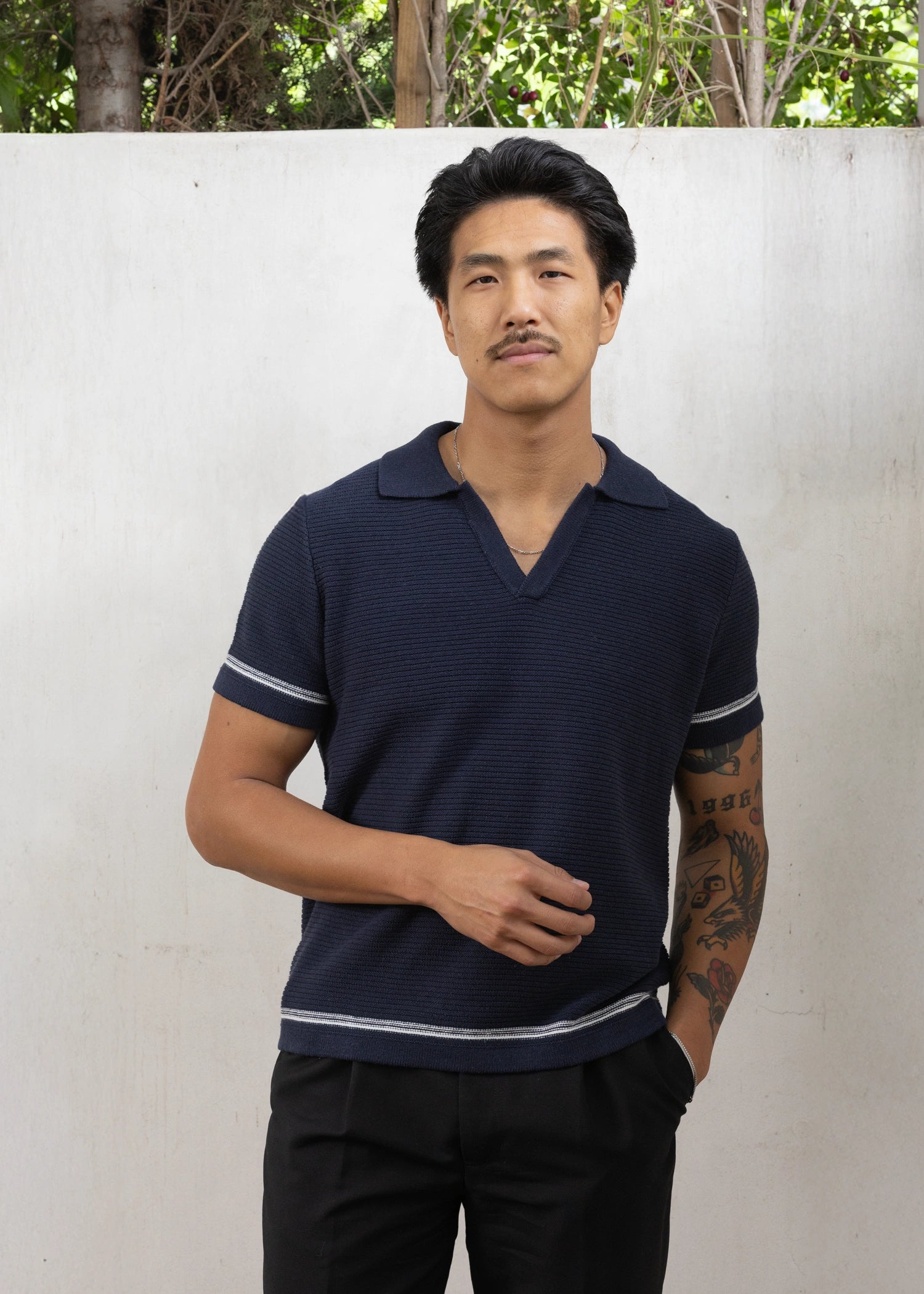 Uncle Purl Summer London Polo Shirt Wax