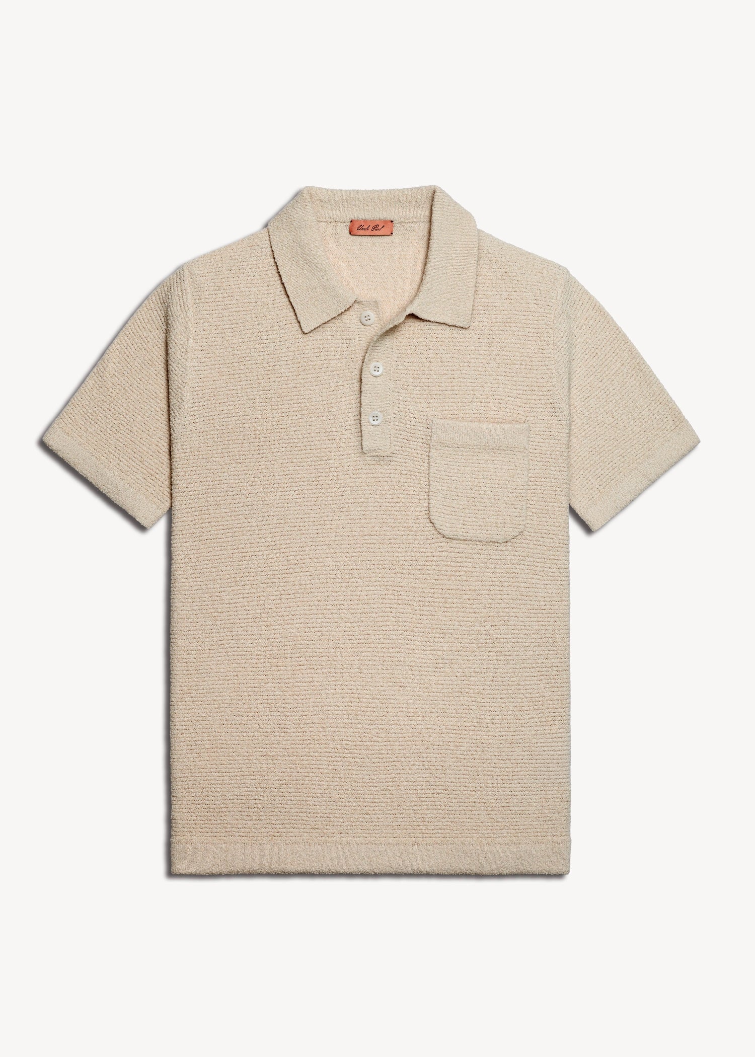 Loop Knit Terry Polo - Butter