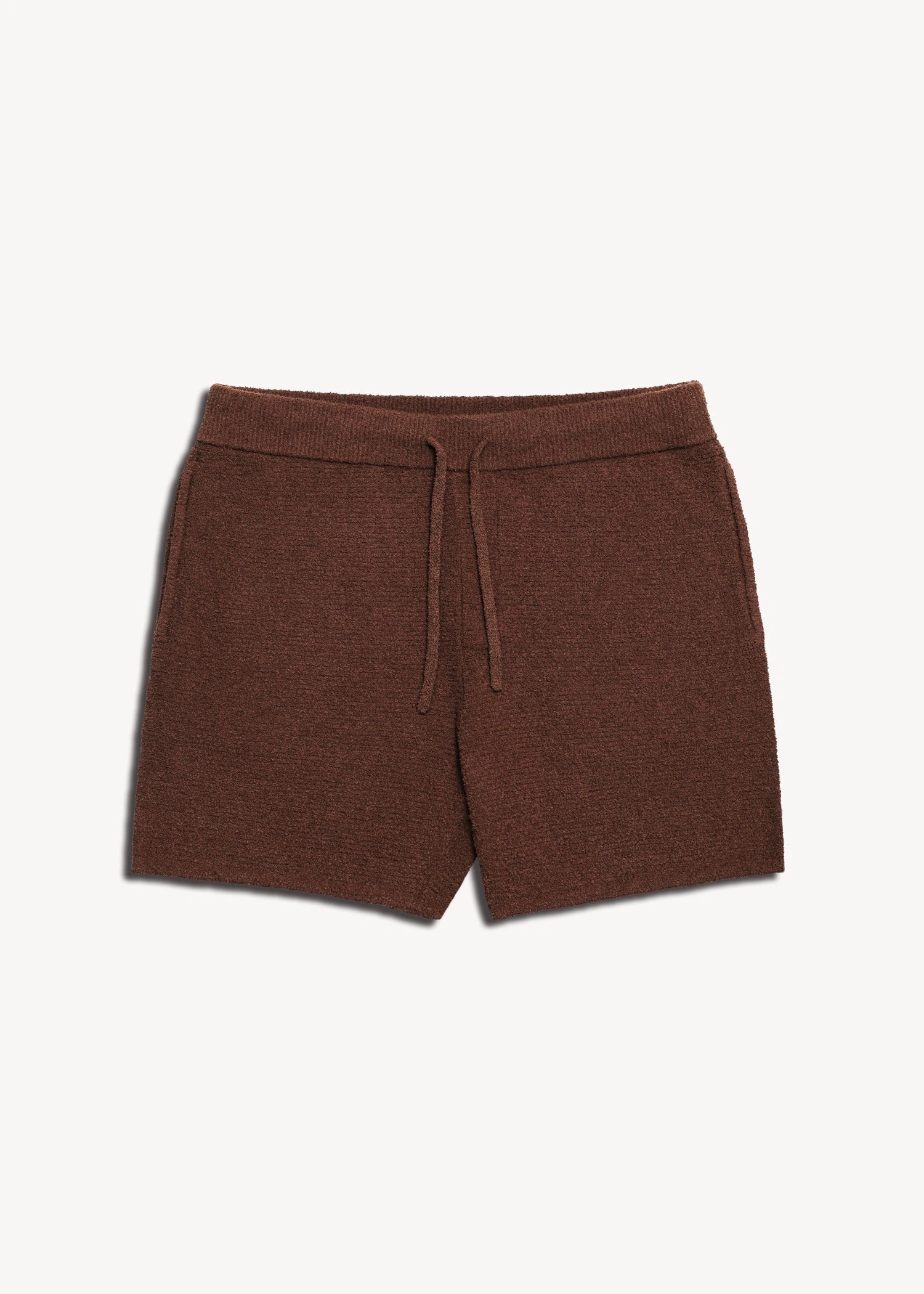 Loop Knit Terry Lounge Short - Rust Brown
