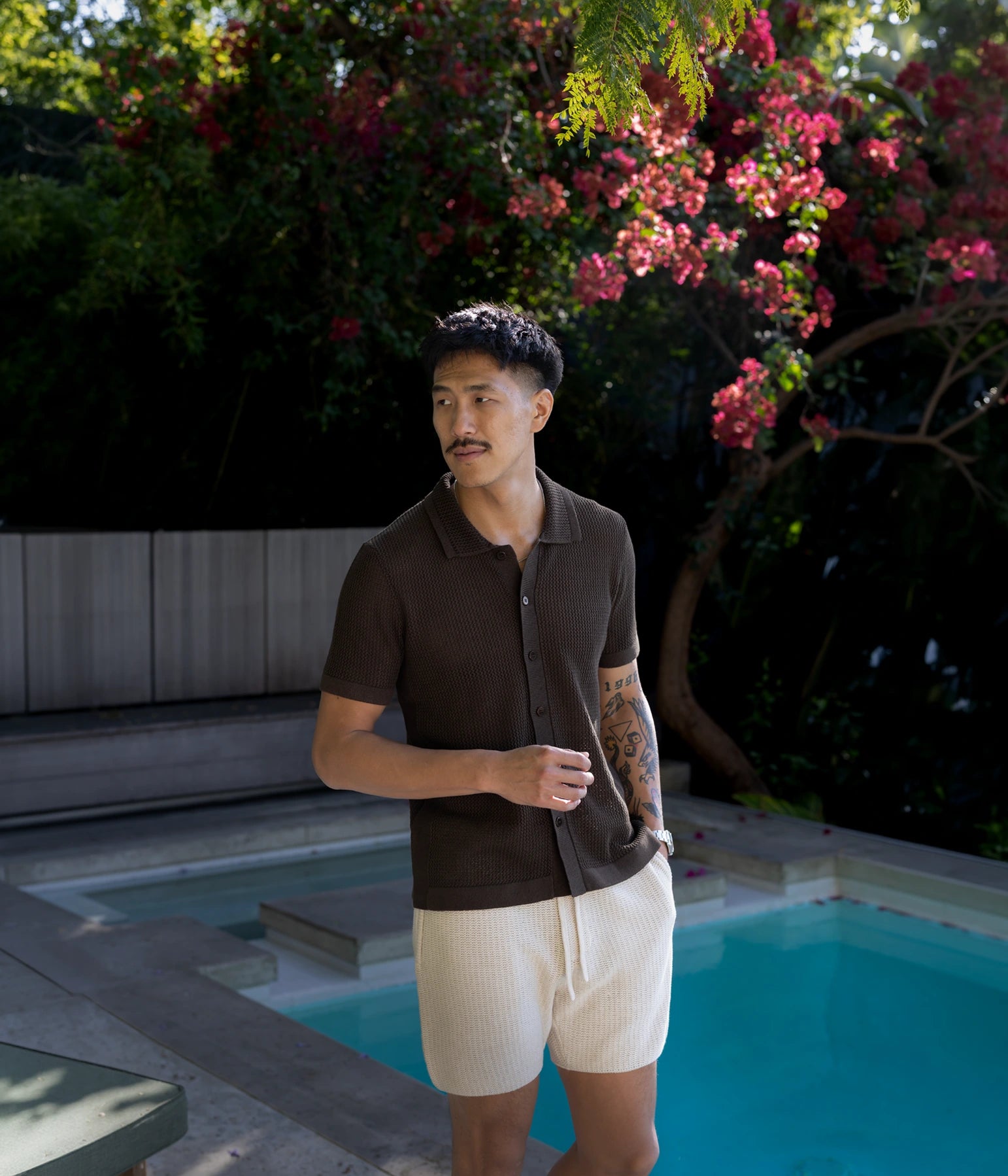 uncle purl model crochet shirt and shirt summer linen clothing for men