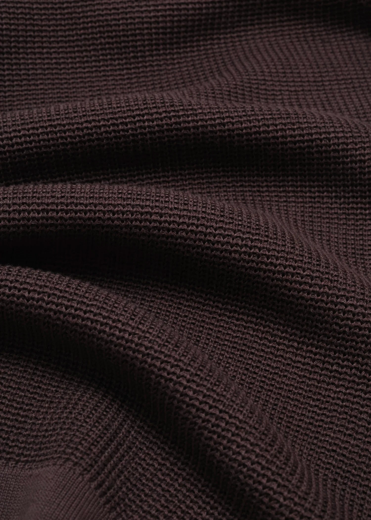 Mercer Cotton Open Collar Polo - Umber Brown