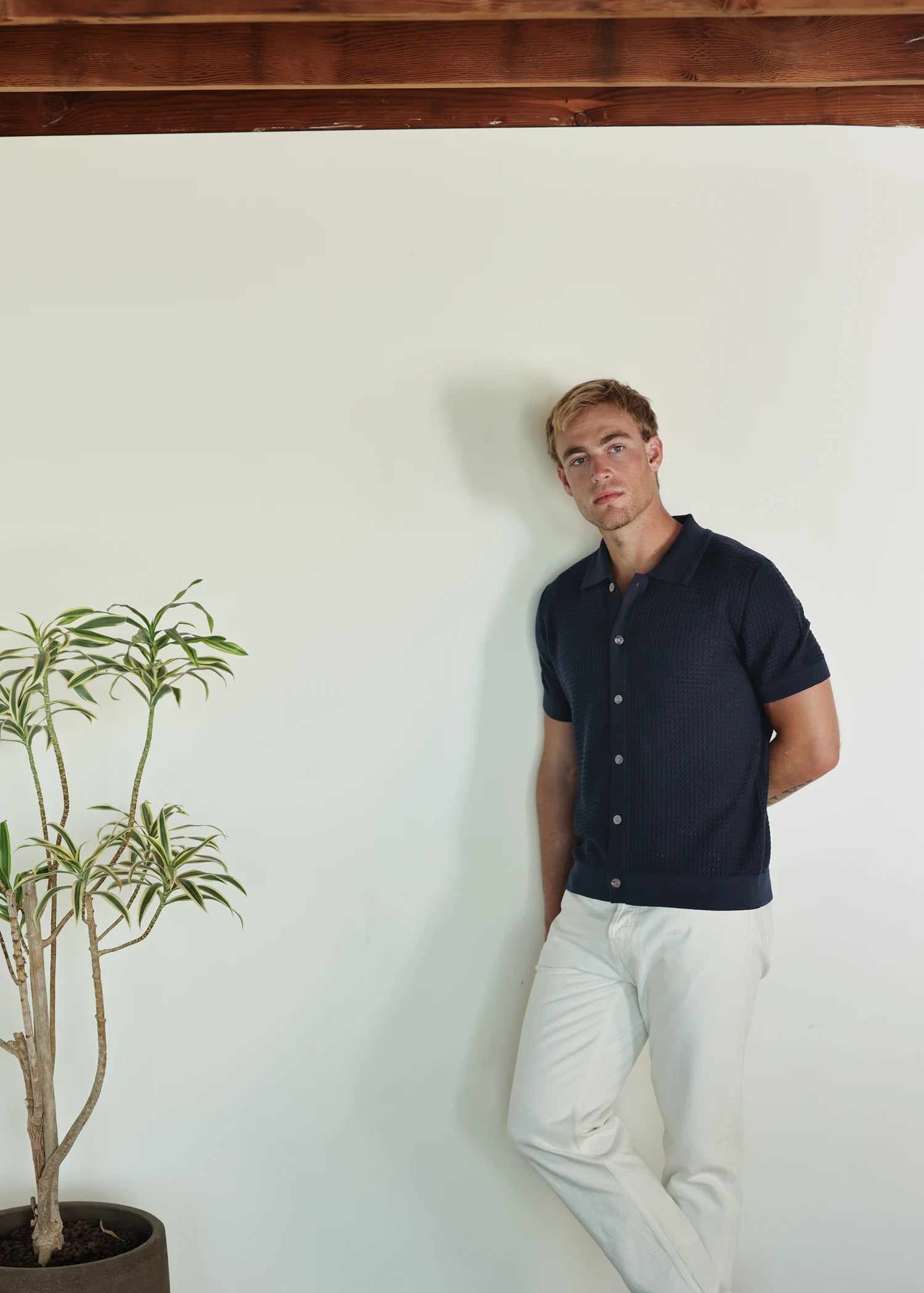 Mulberry Silk Polo Shirt - Midnight Navy