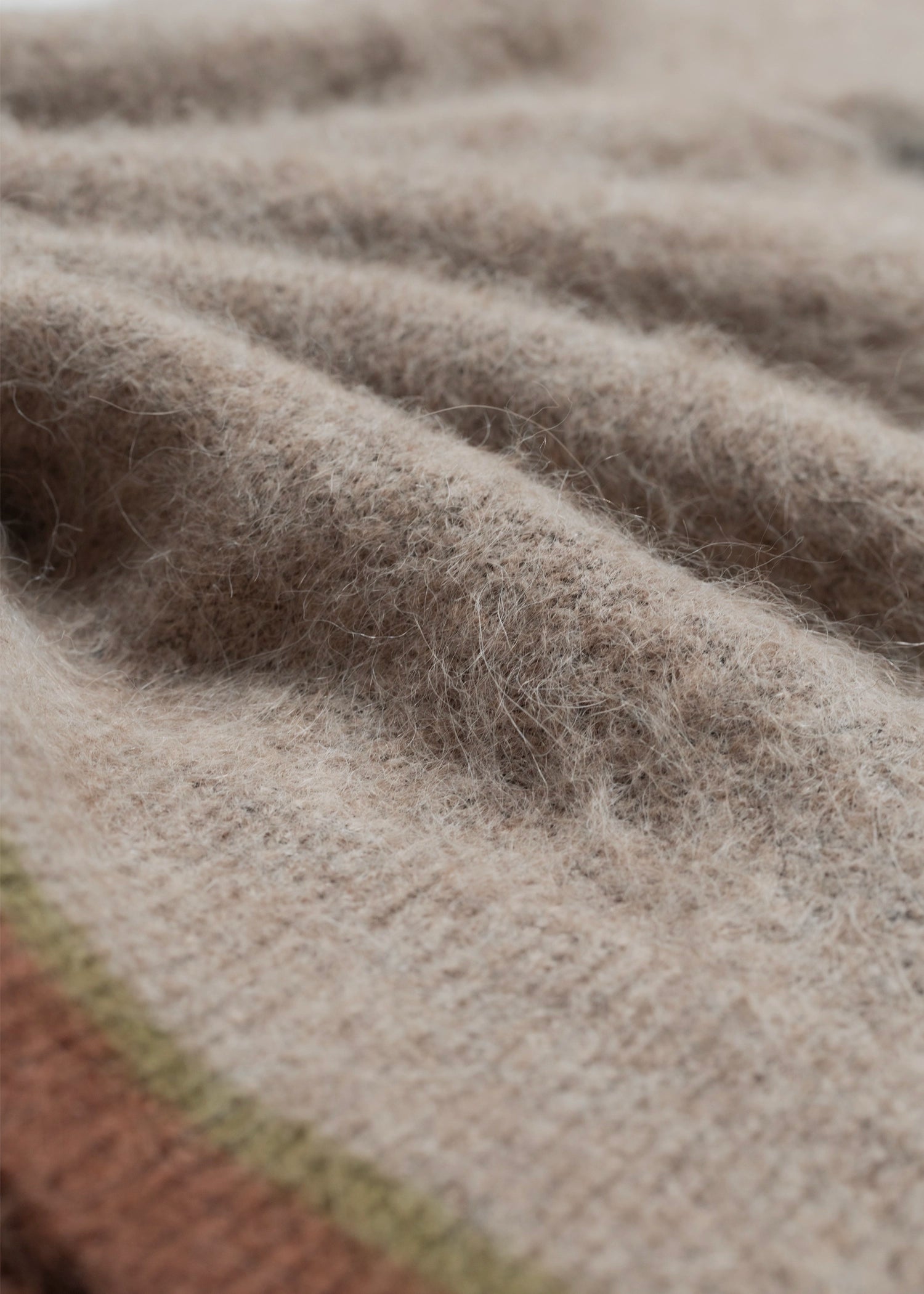 Brushed Alpaca Polo - Oatmeal