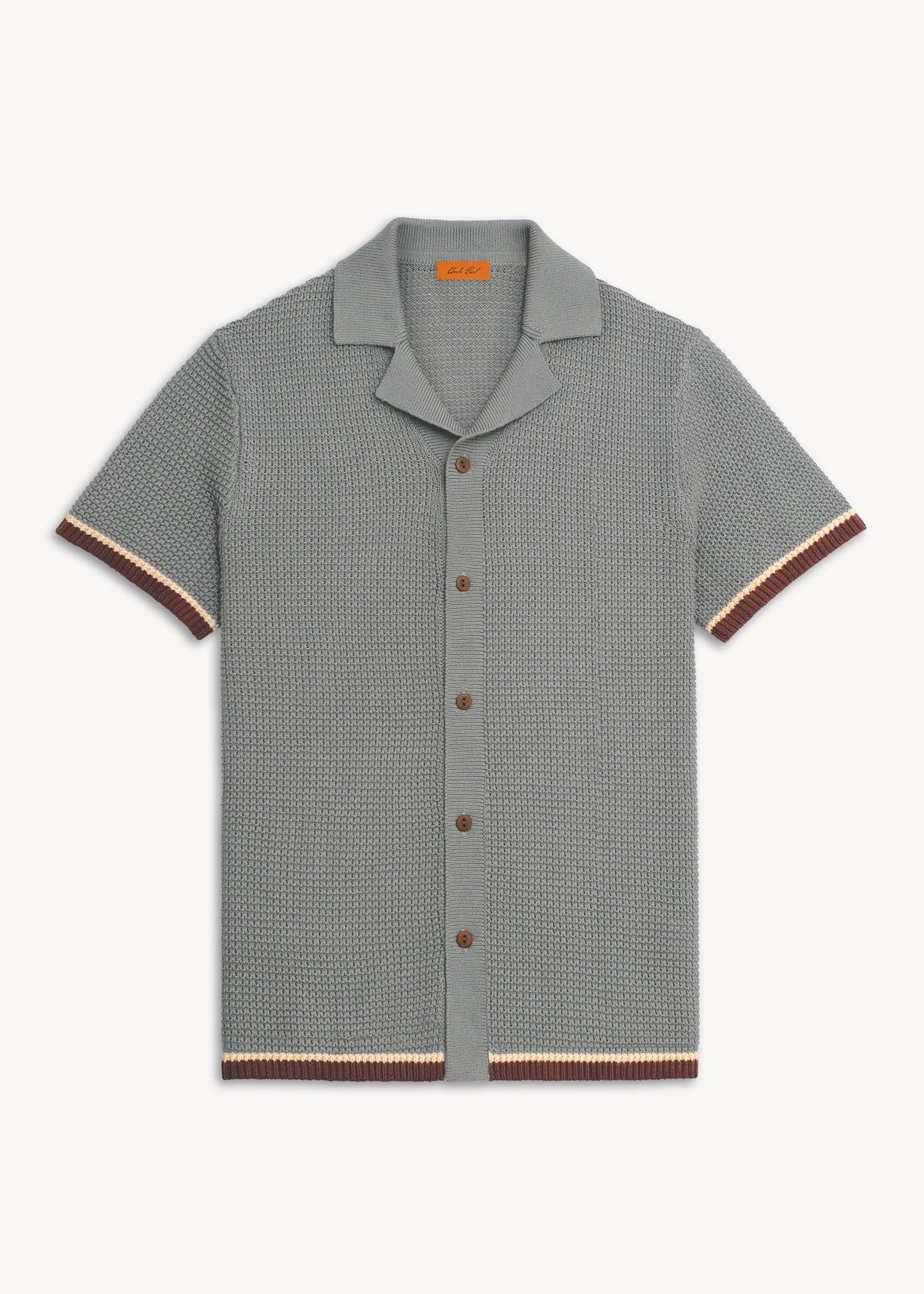 Loop Stitch Cabana Shirt - Dusty Blue