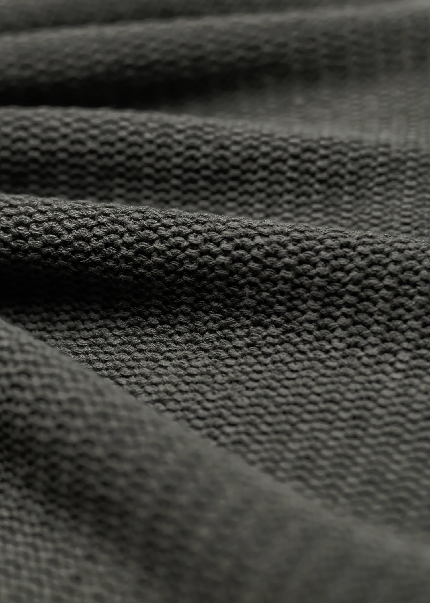 Linen Crochet Textured Shirt - Olive Green