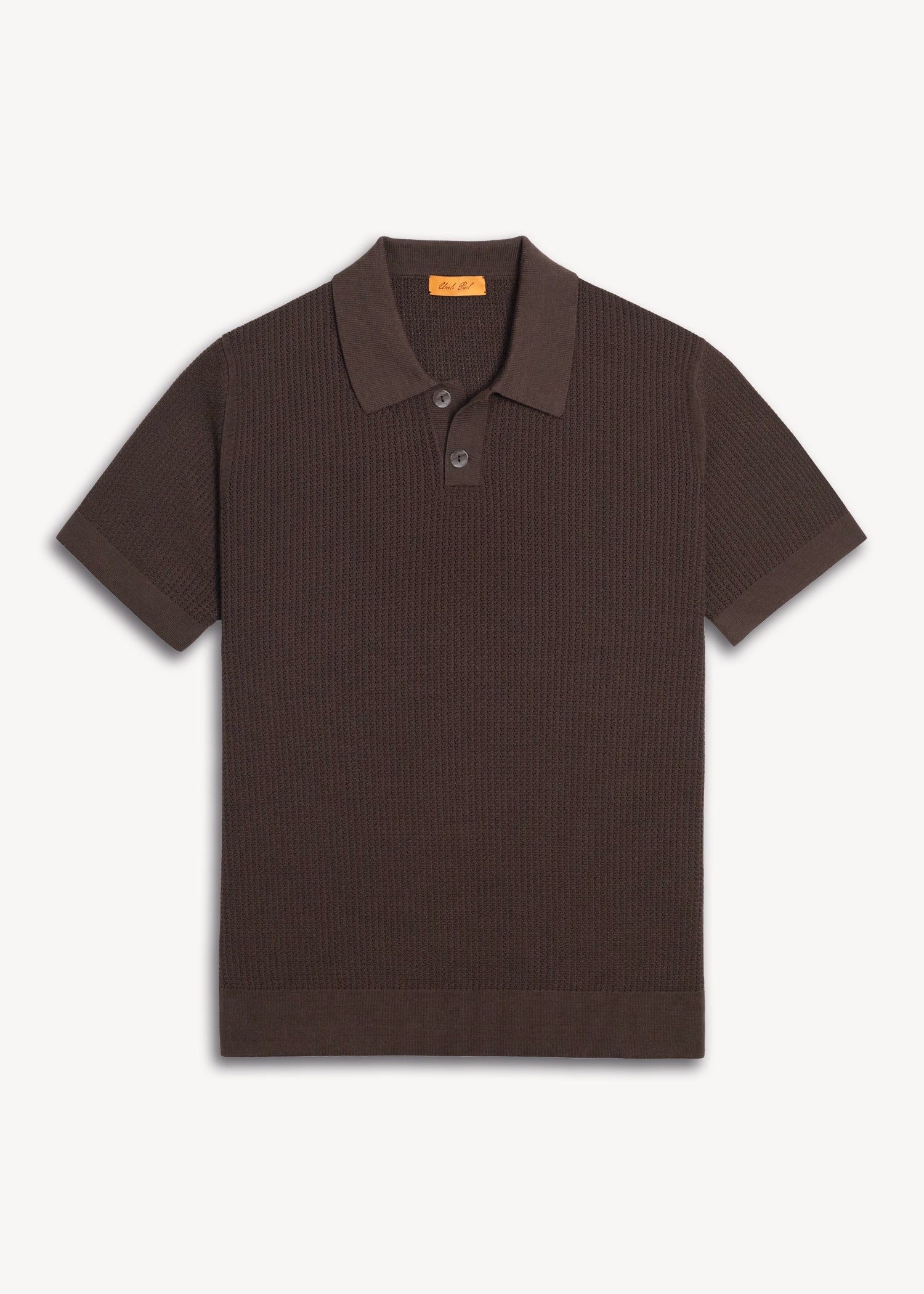 Mercer Cotton Classic Polo - Java Brown