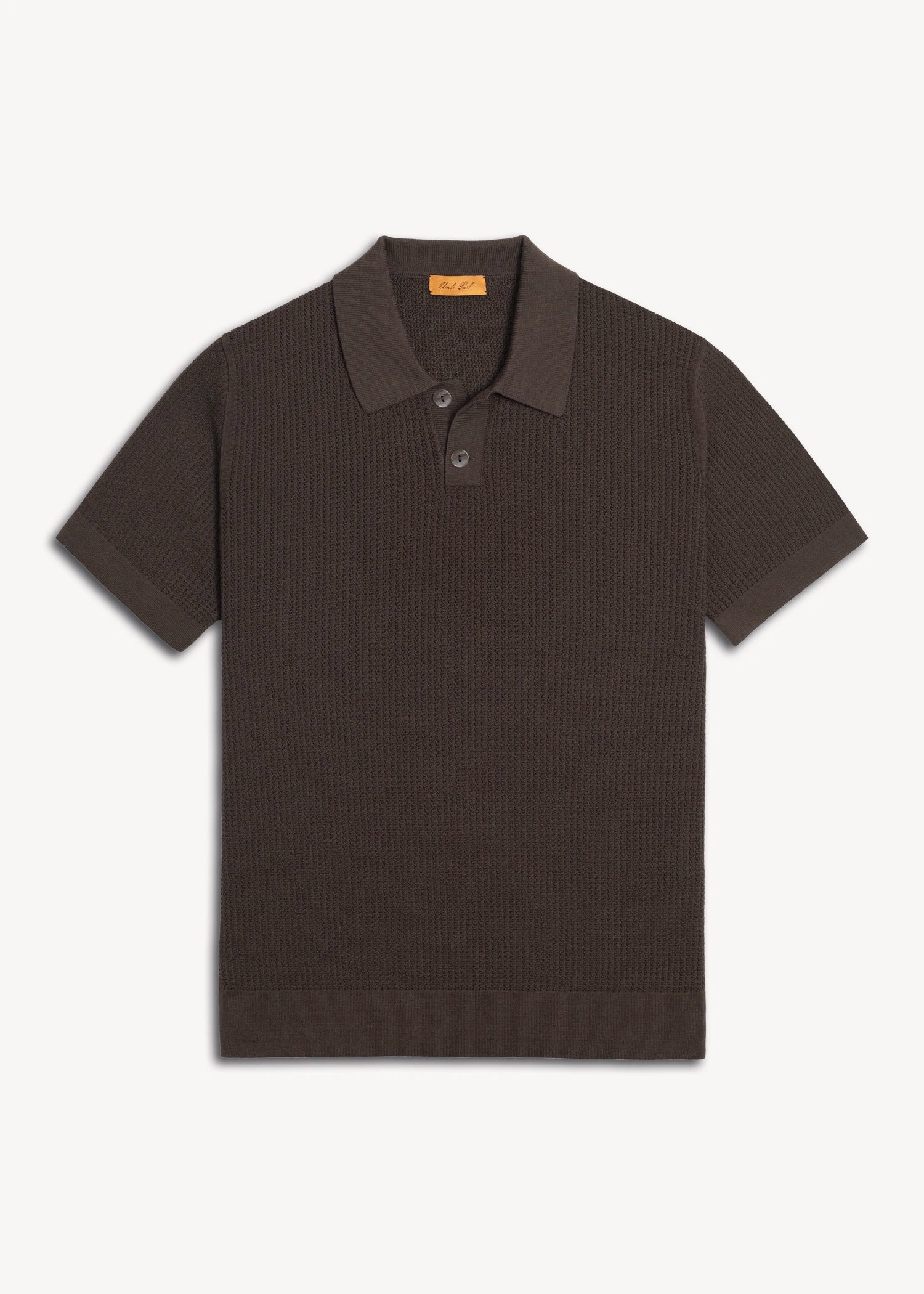 Mercer Cotton Classic Polo - Java Brown