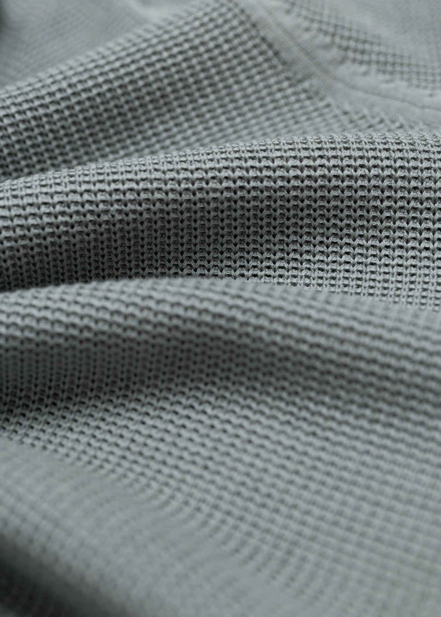 Mercer Cotton Split Neck Polo - Dusty Blue