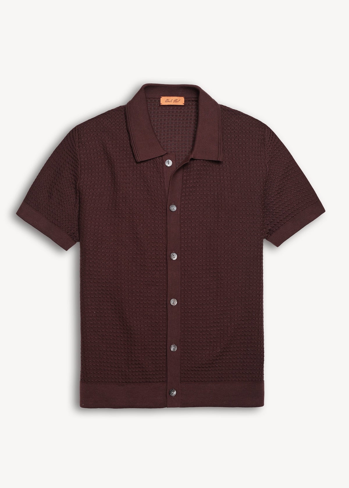 Mulberry Silk Polo Shirt - Merlot