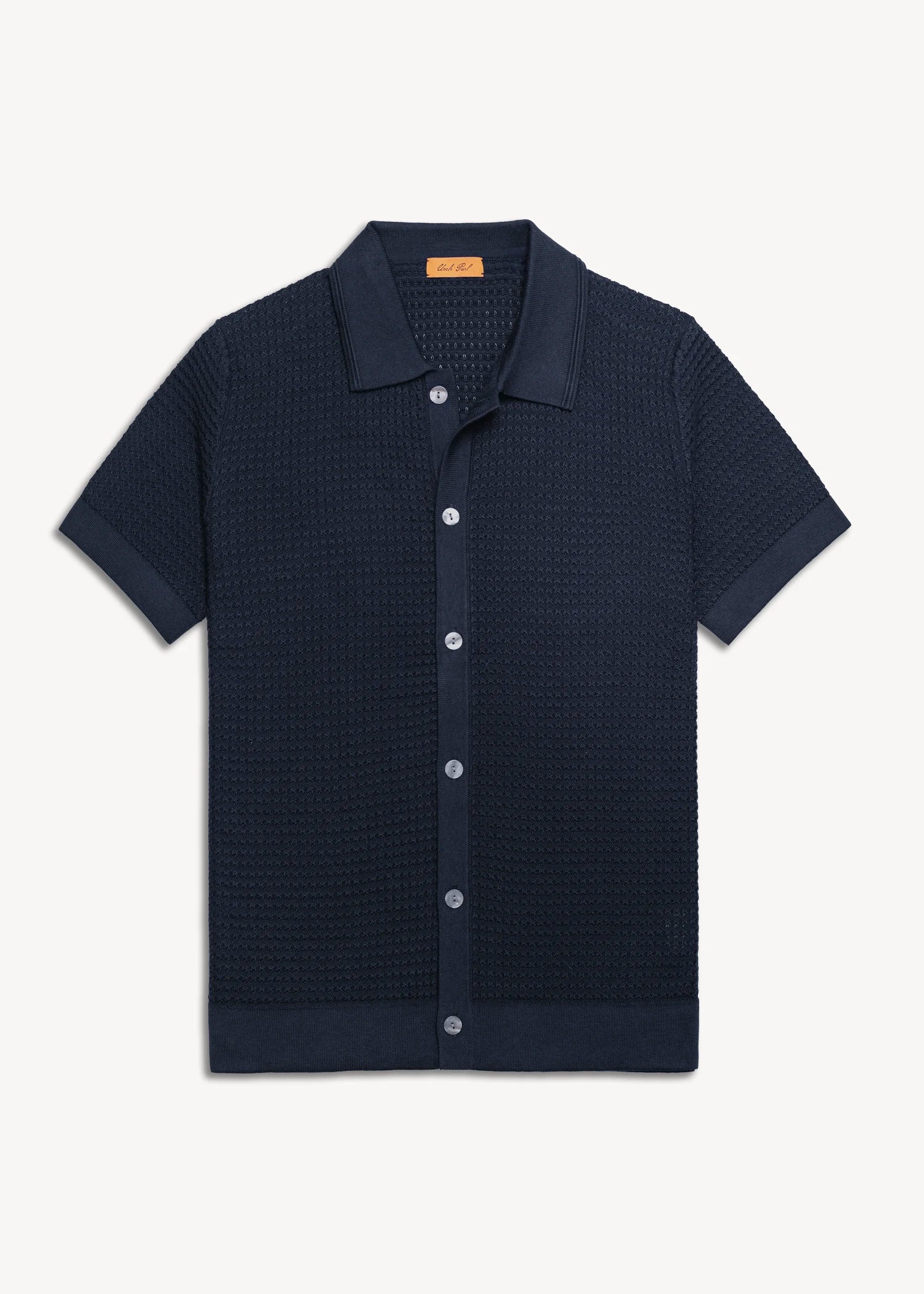 Mulberry Silk Polo Shirt - Midnight Navy