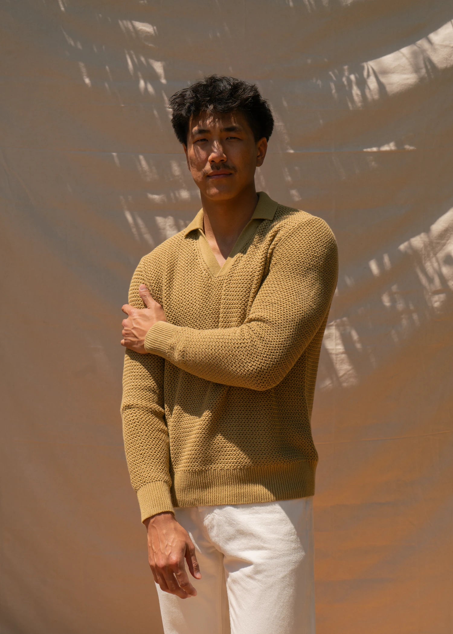 Open Knit Pullover Pistachio Green Uncle Purl