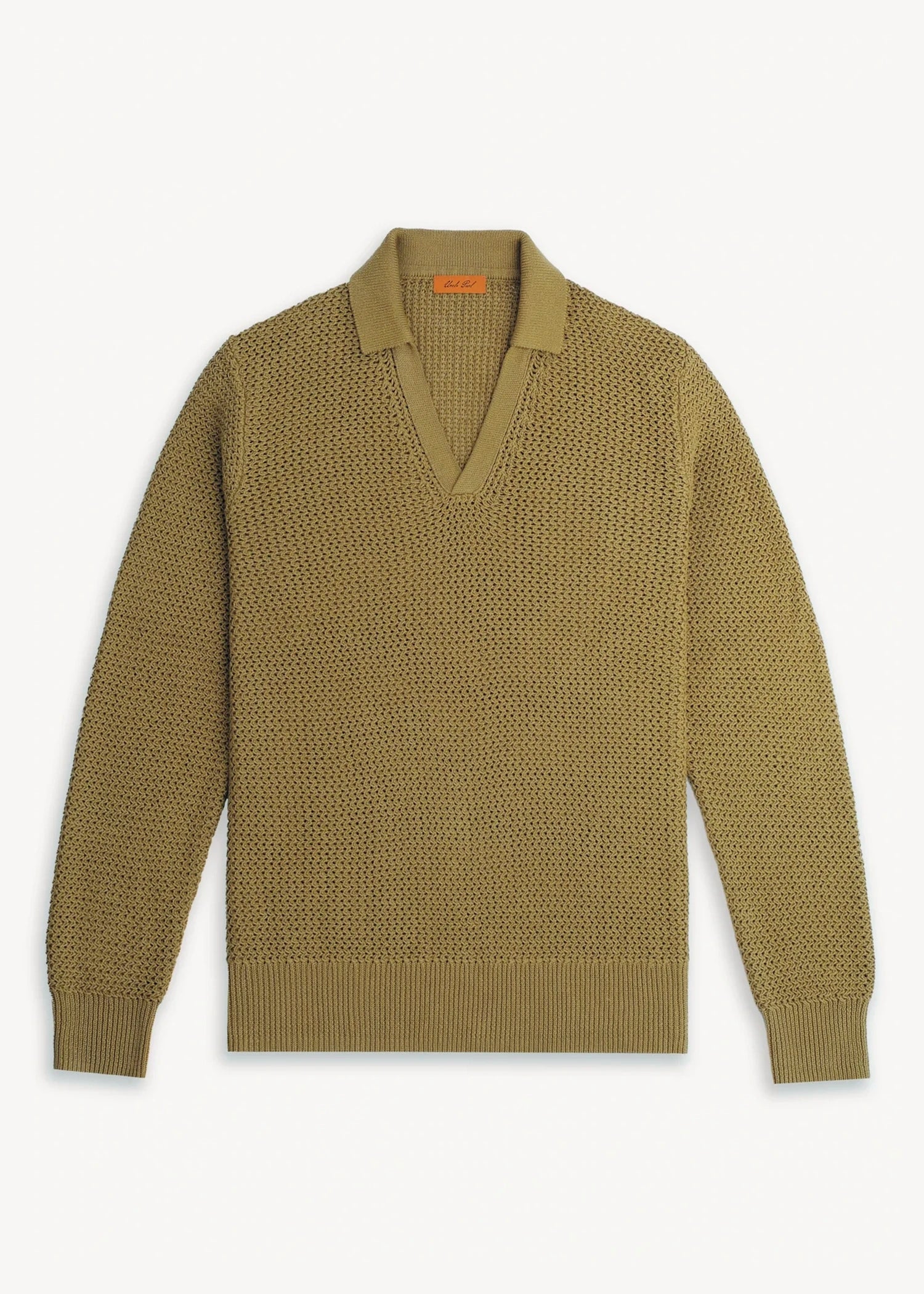 Linen Open Knit Pullover - Pistachio Green