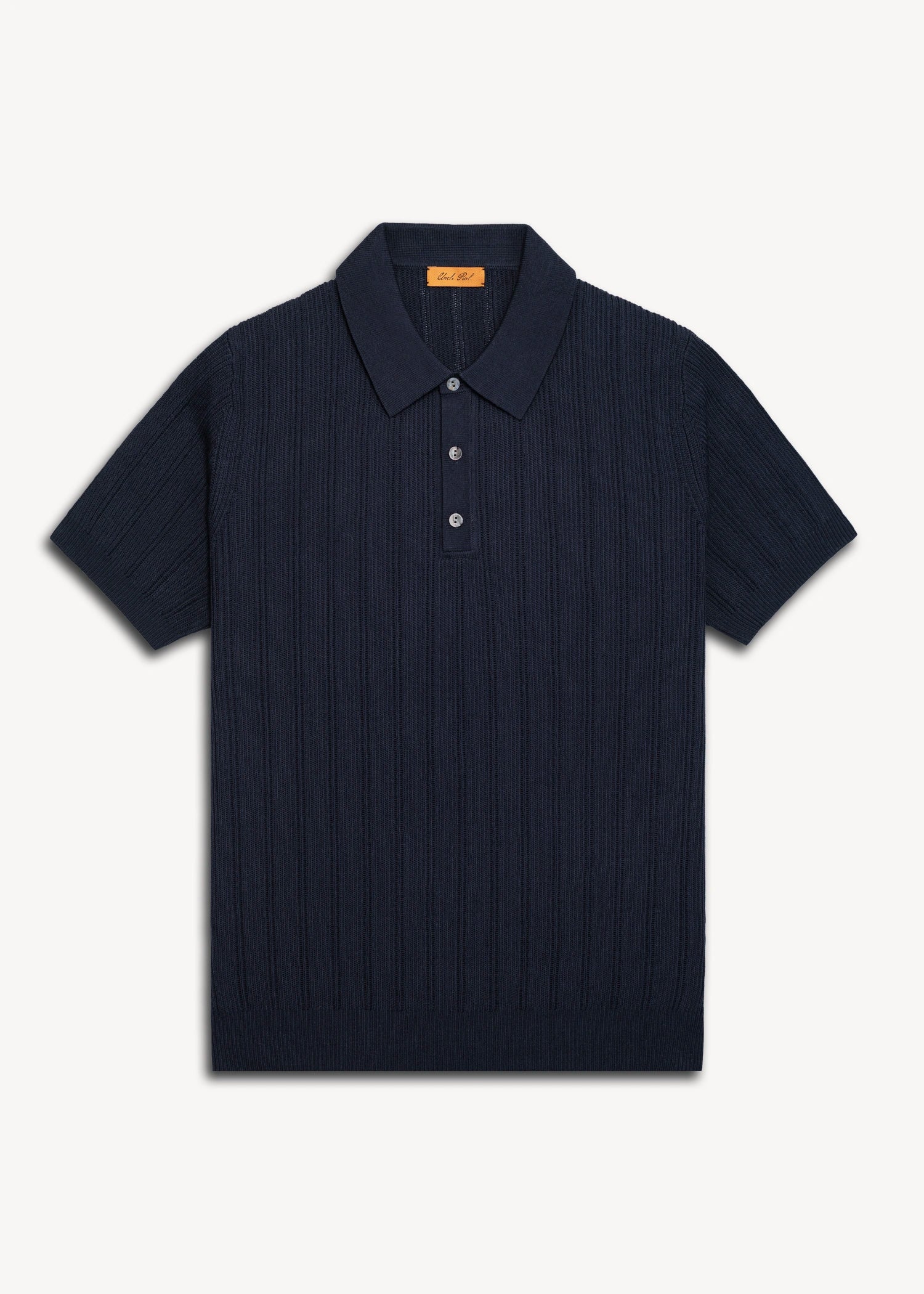 Mulberry Silk Classic Polo - Deep Navy
