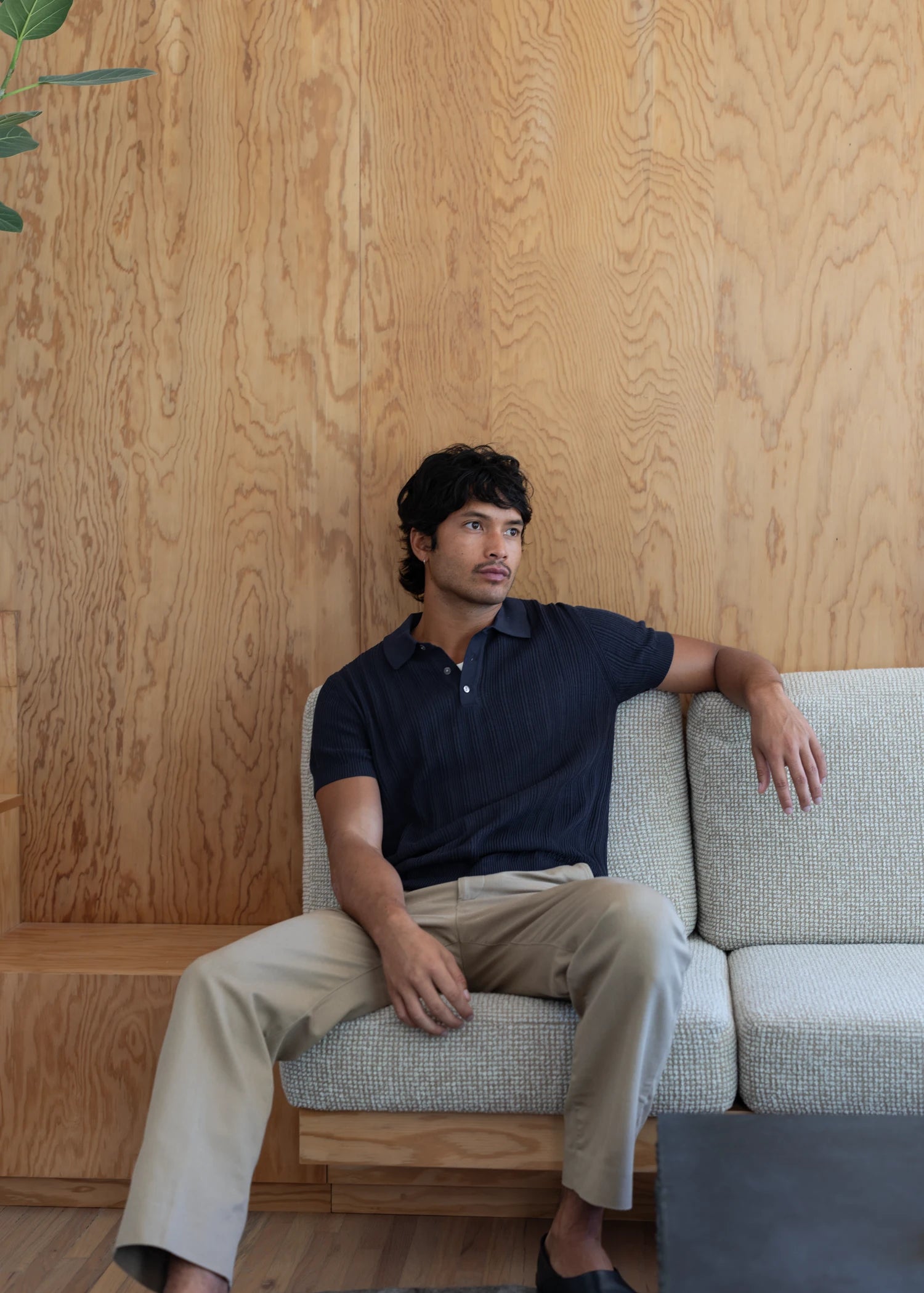 Mulberry Silk Classic Polo - Deep Navy