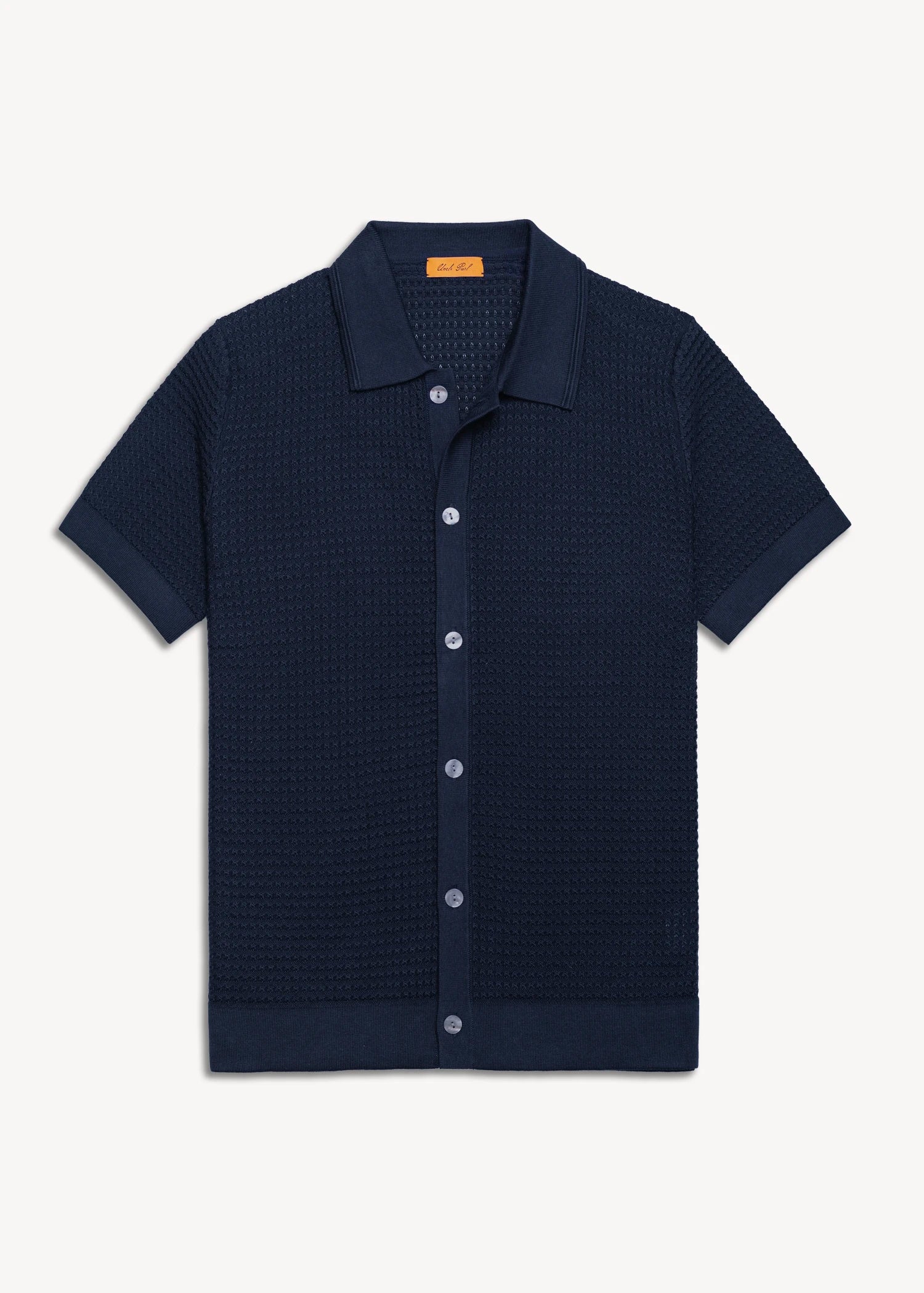 Mulberry Silk Polo Shirt - Midnight Navy