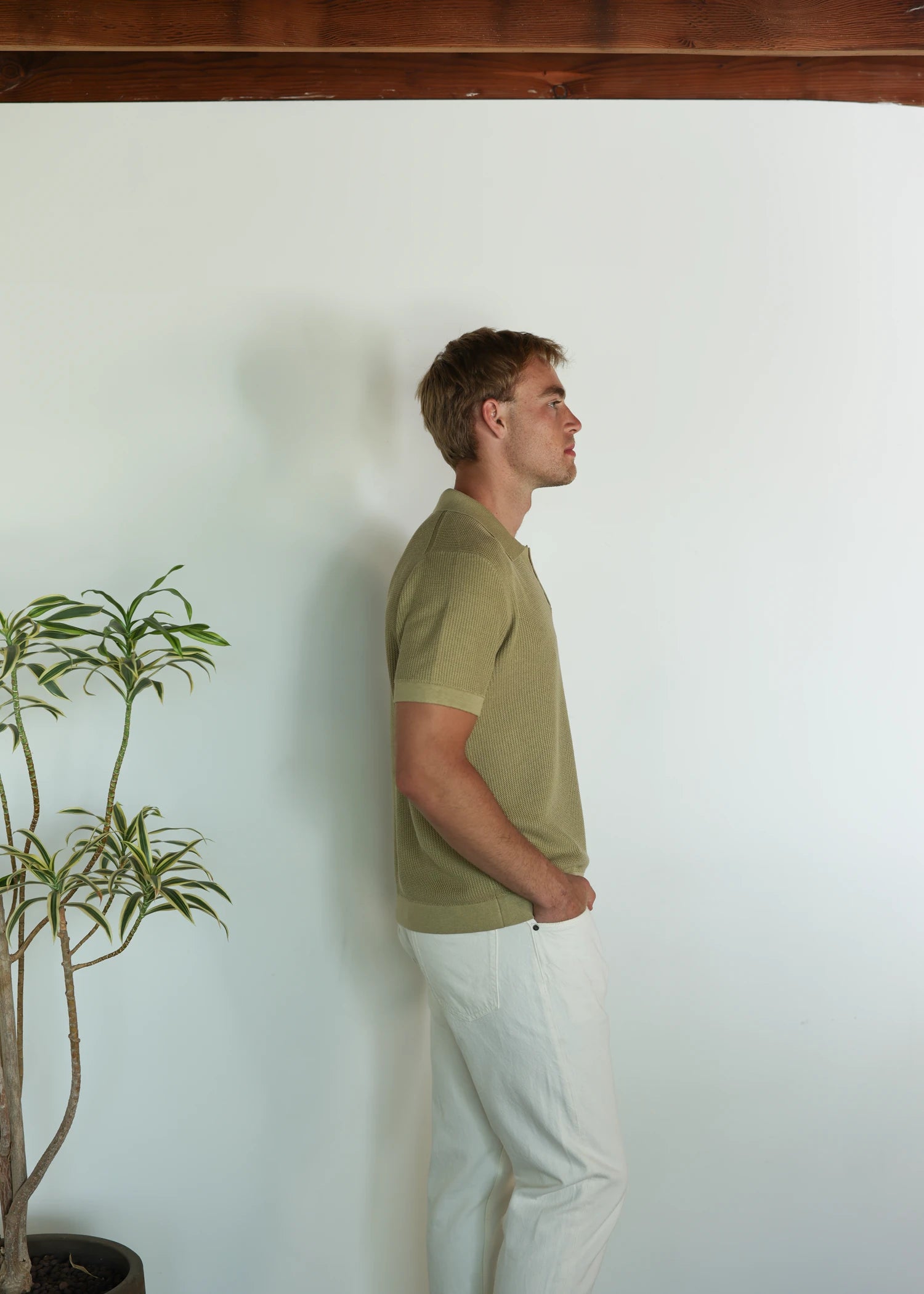 Mulberry Silk Polo - Aloe Green