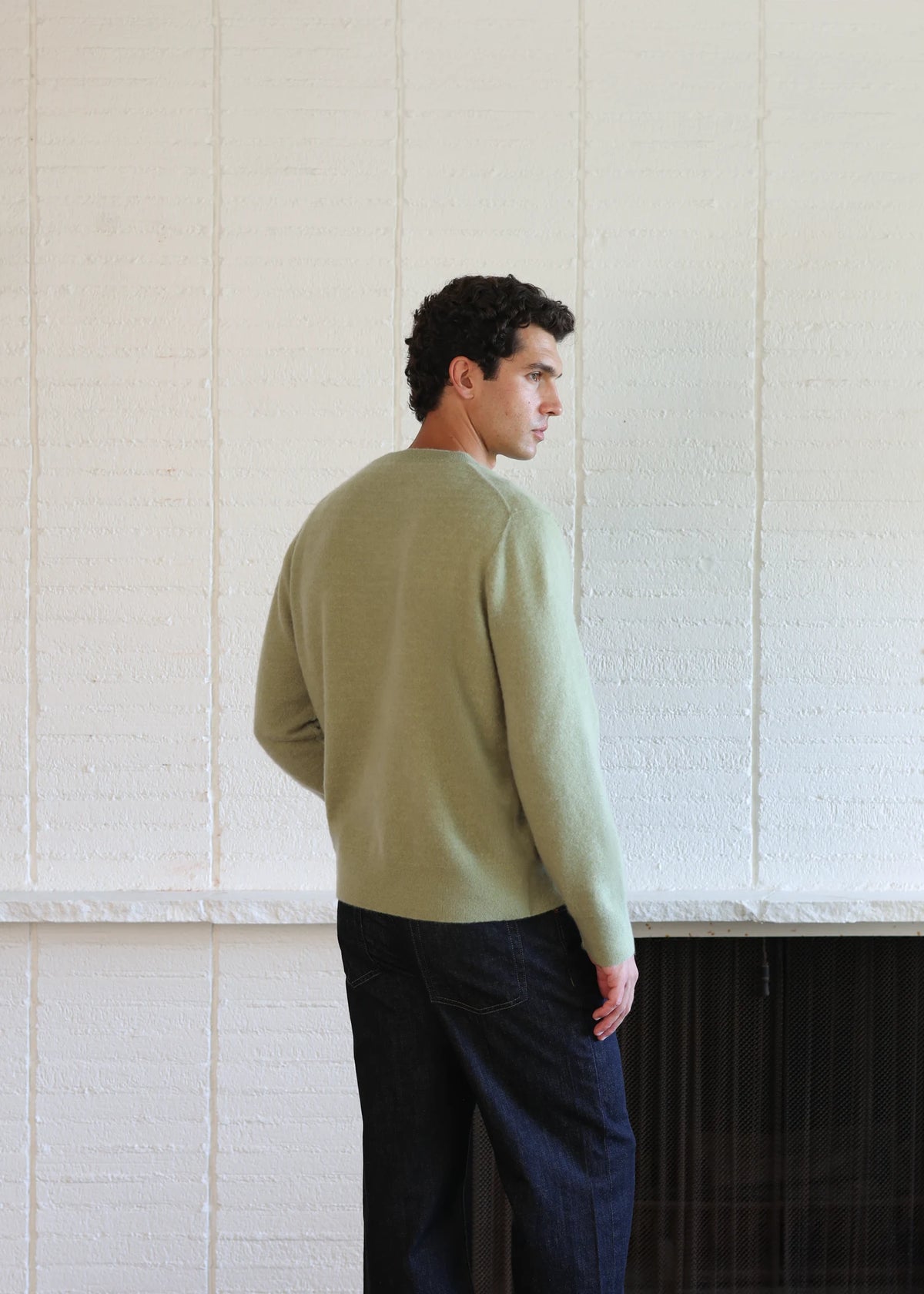 Cashmere Crewneck Sweater - Washed Sage