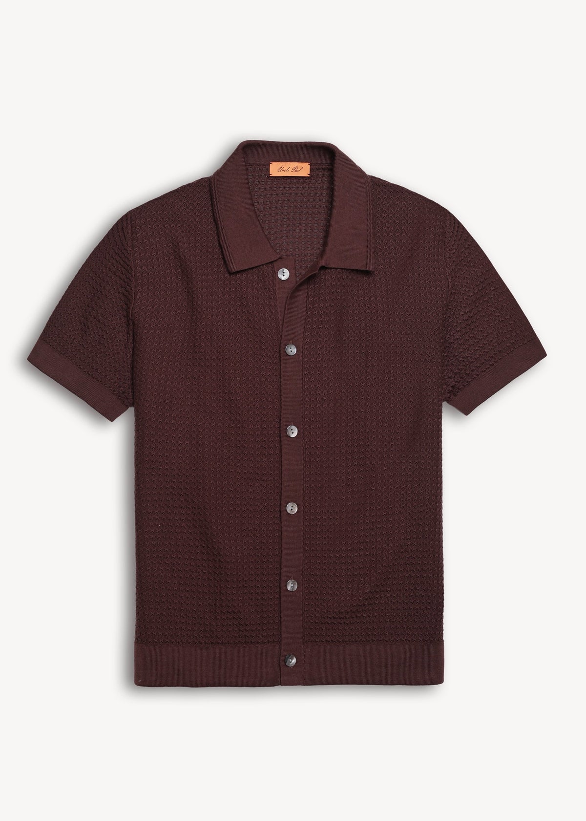 Mulberry Silk Polo Shirt - Merlot